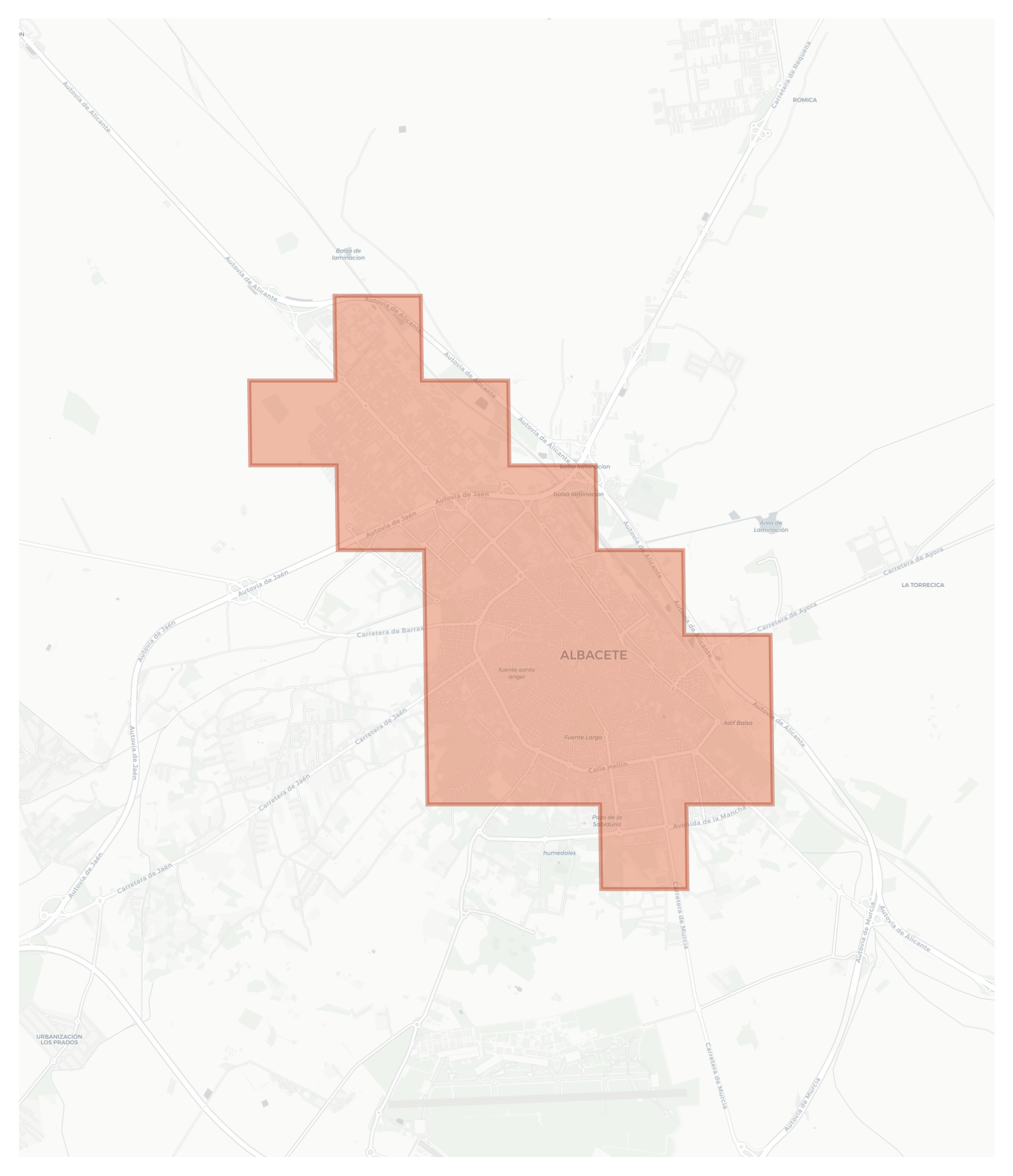 Albacete geographic map