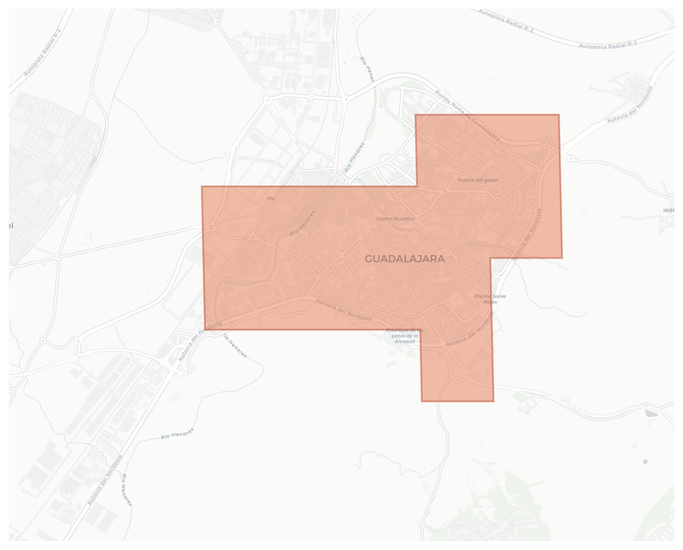 Guadalajara geographic map