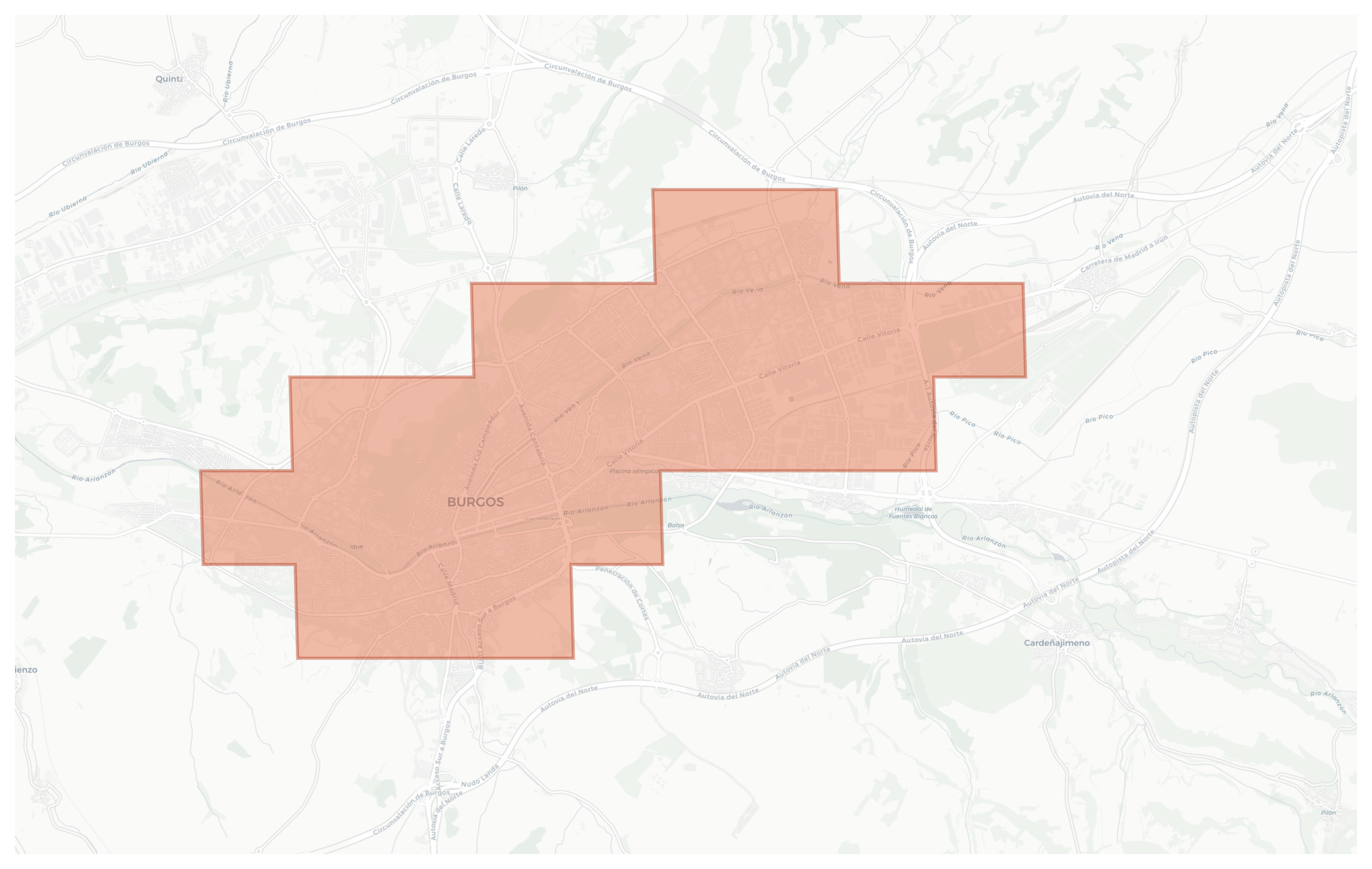 Burgos geographic map