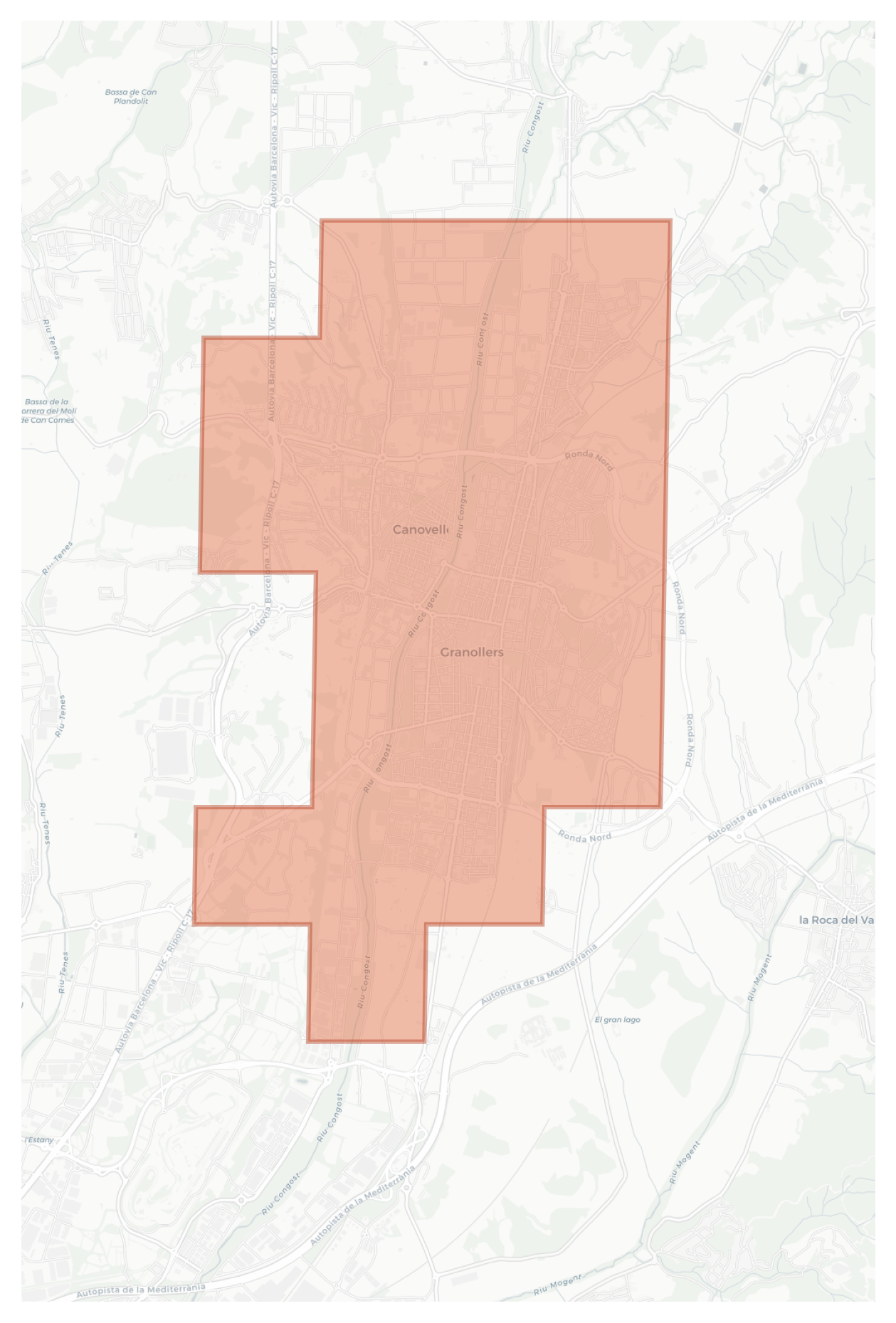 Granollers geographic map