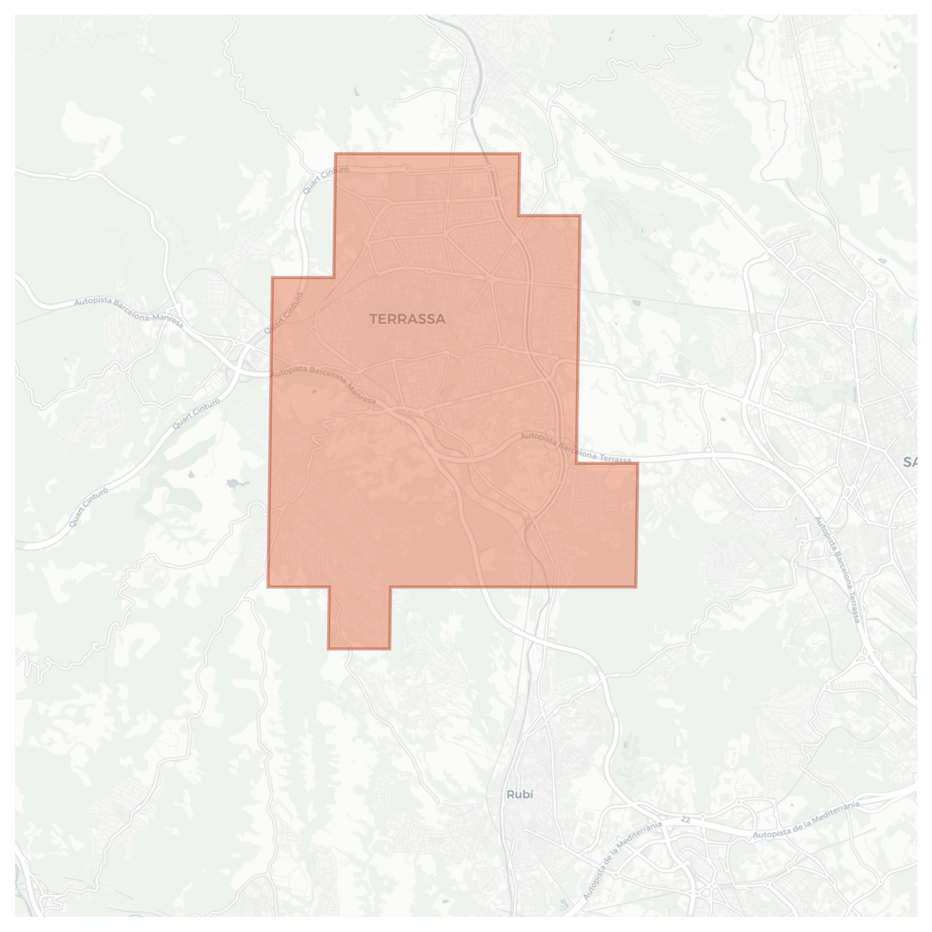 Terrassa geographic map