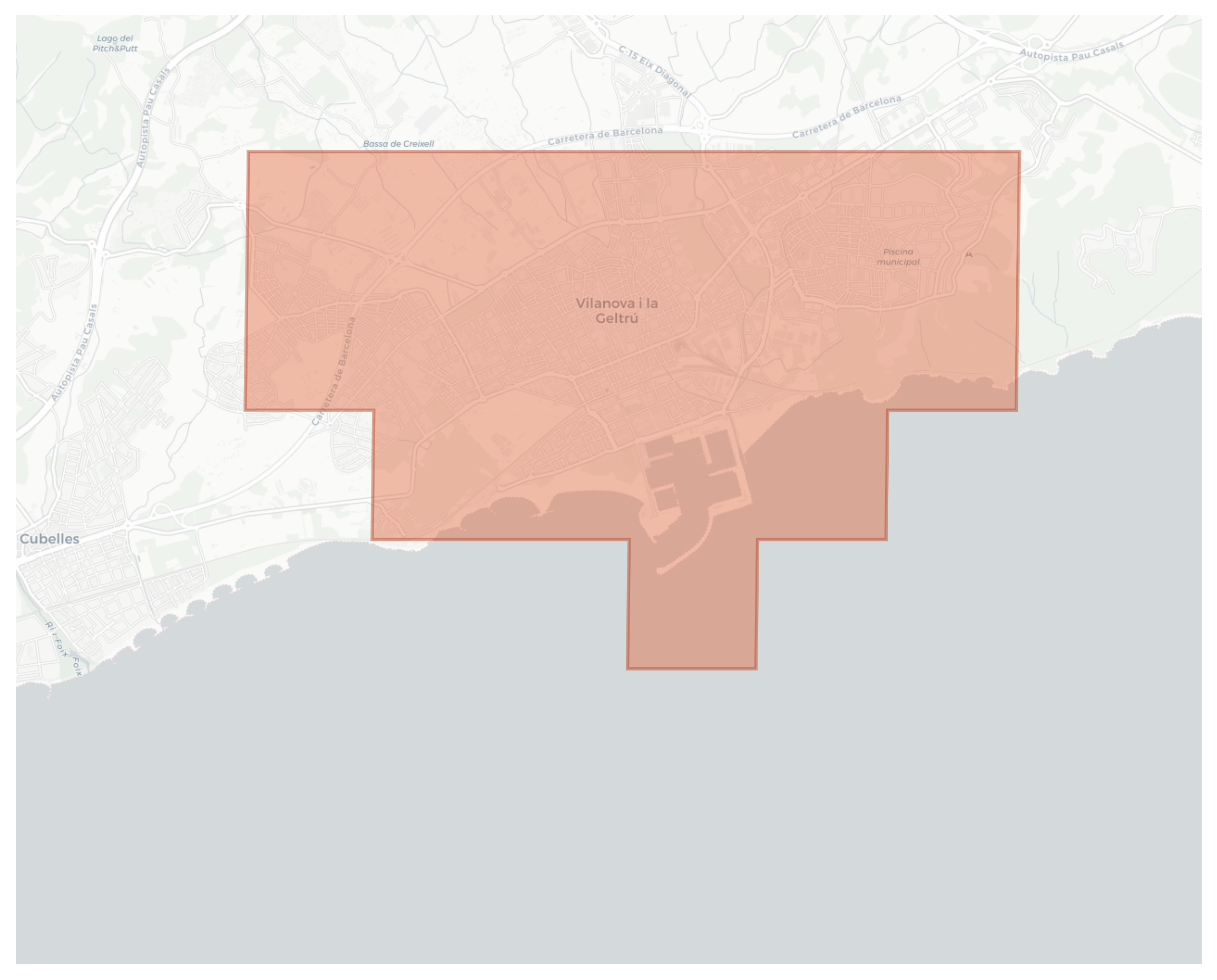 Vilanova i la Geltrú geographic map