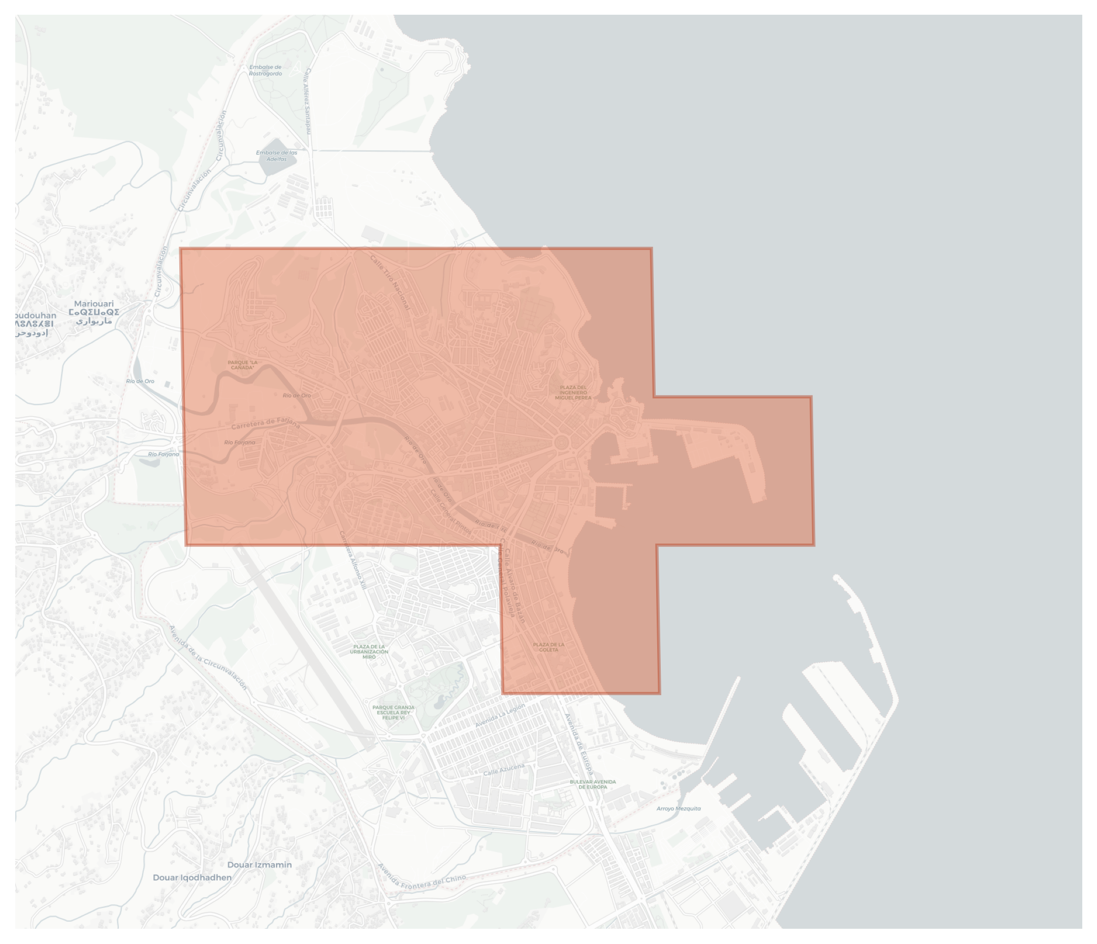 Melilla geographic map