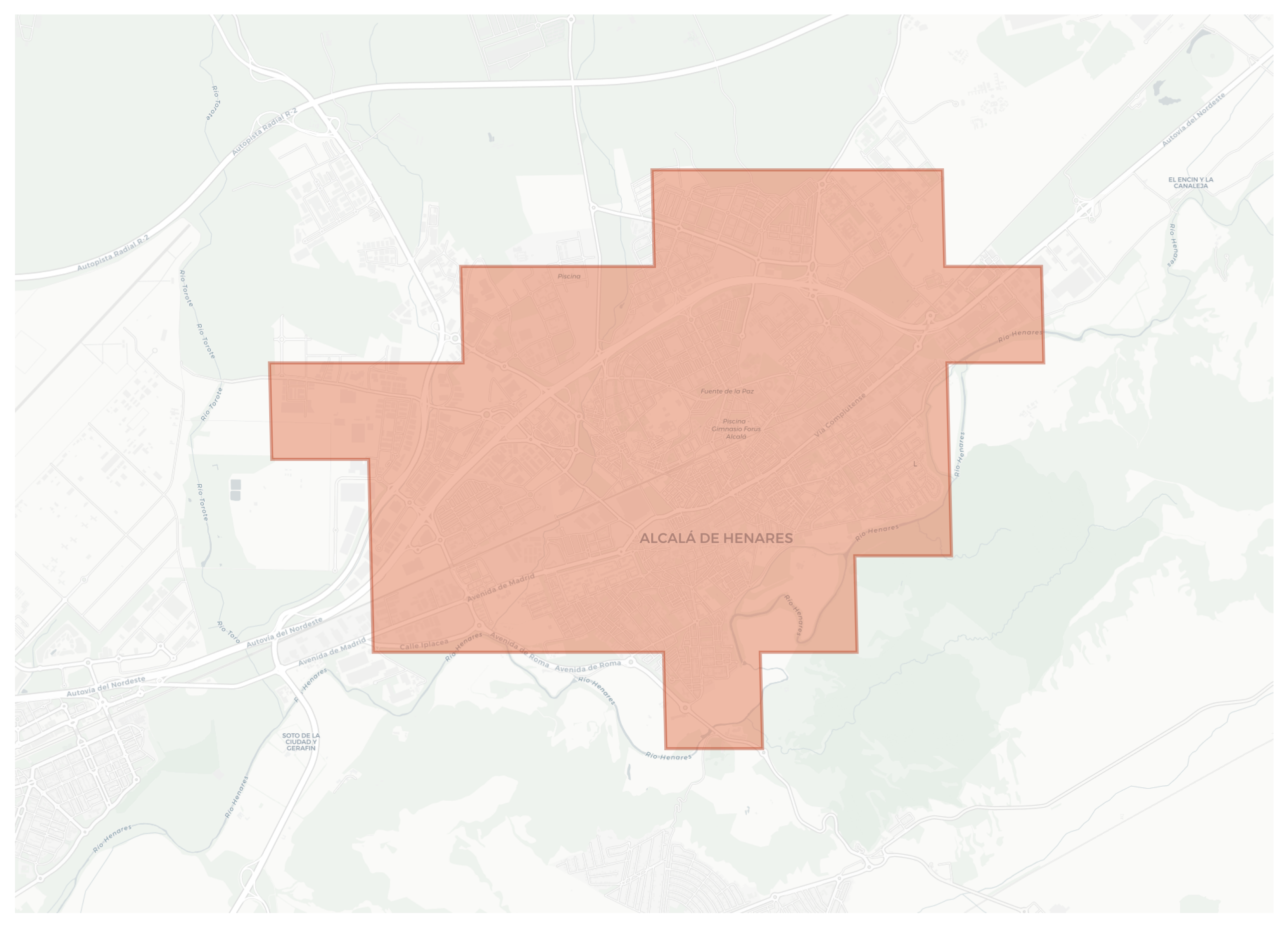 Alcalá de Henares geographic map