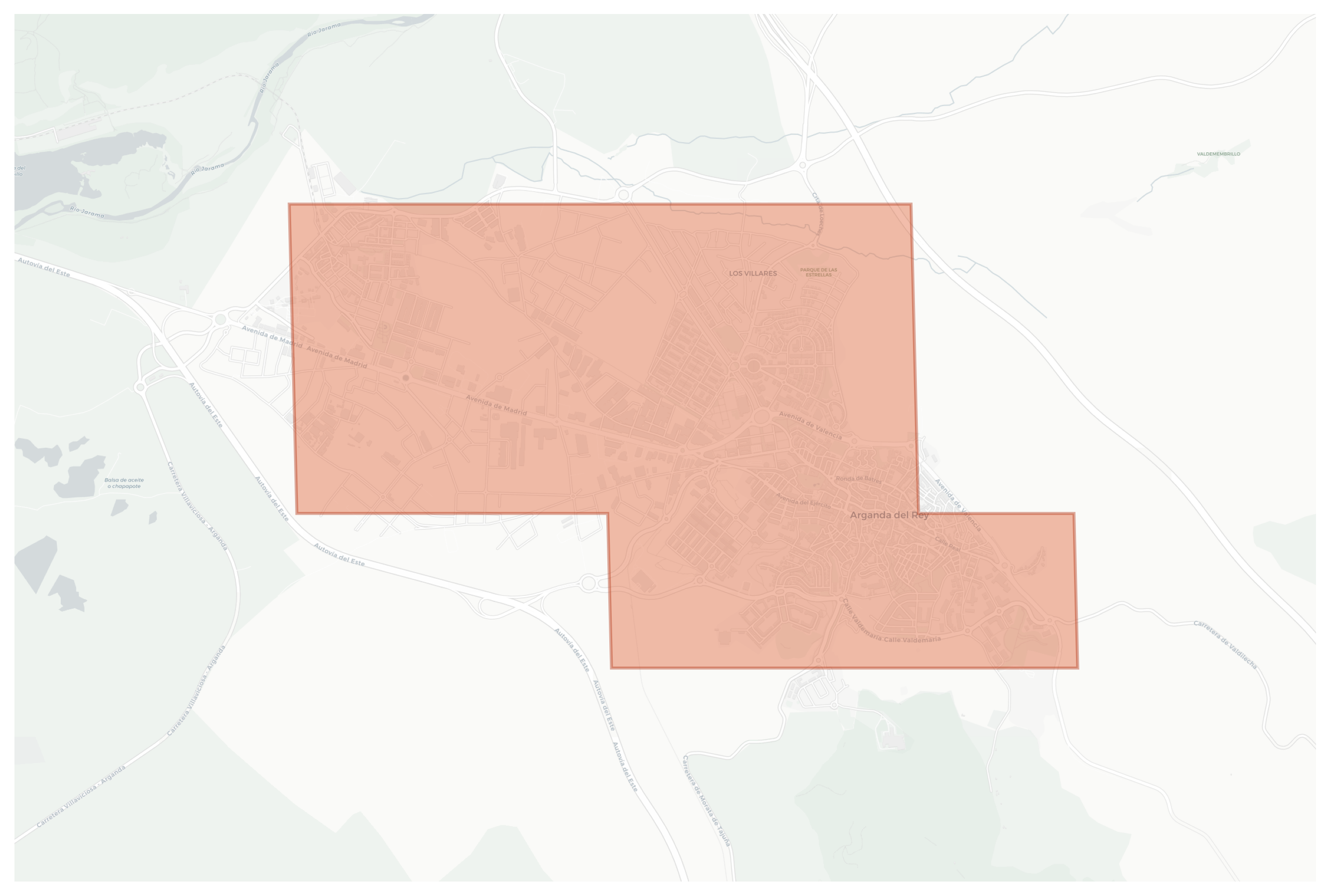 Arganda del Rey geographic map
