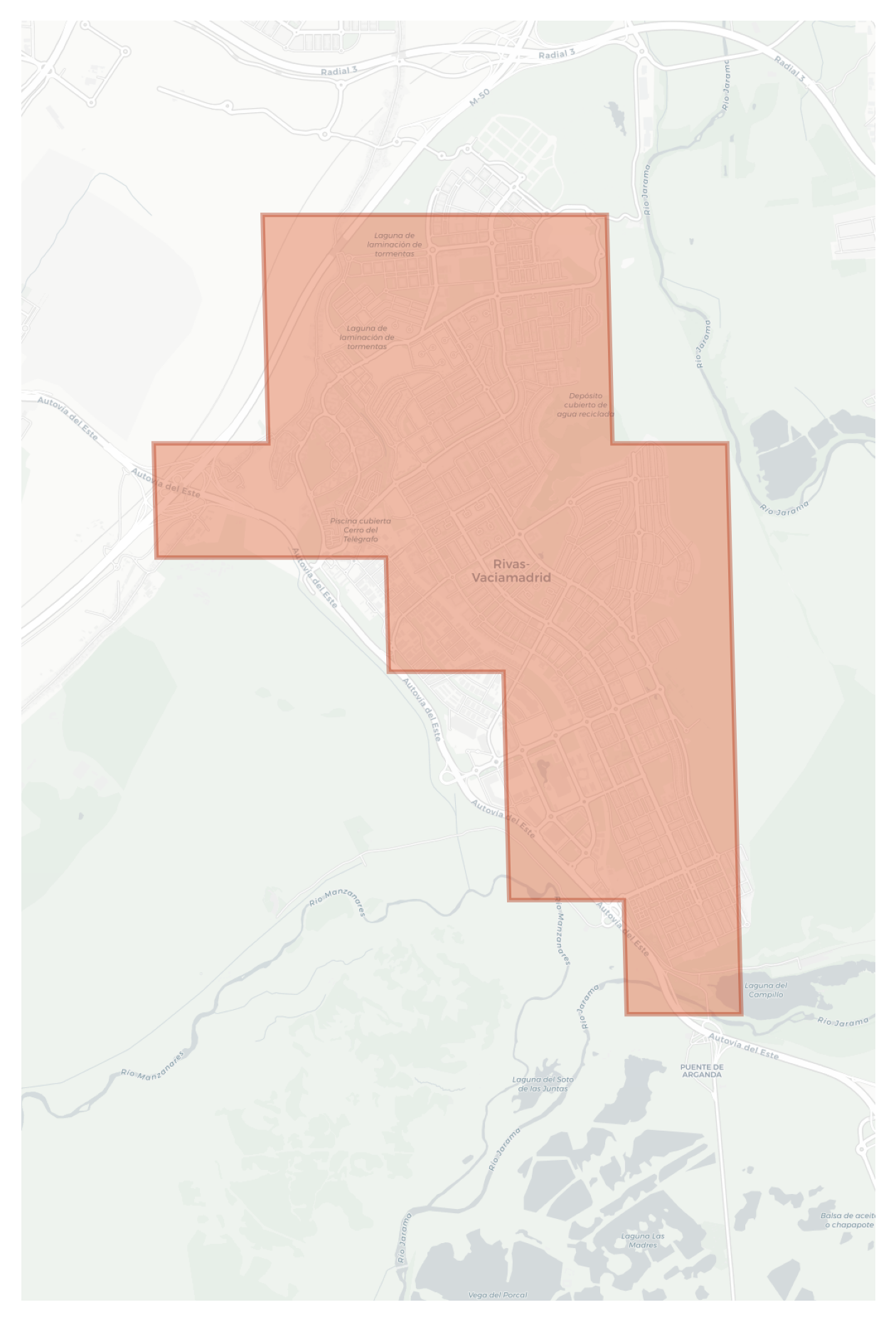Rivas-Vaciamadrid geographic map