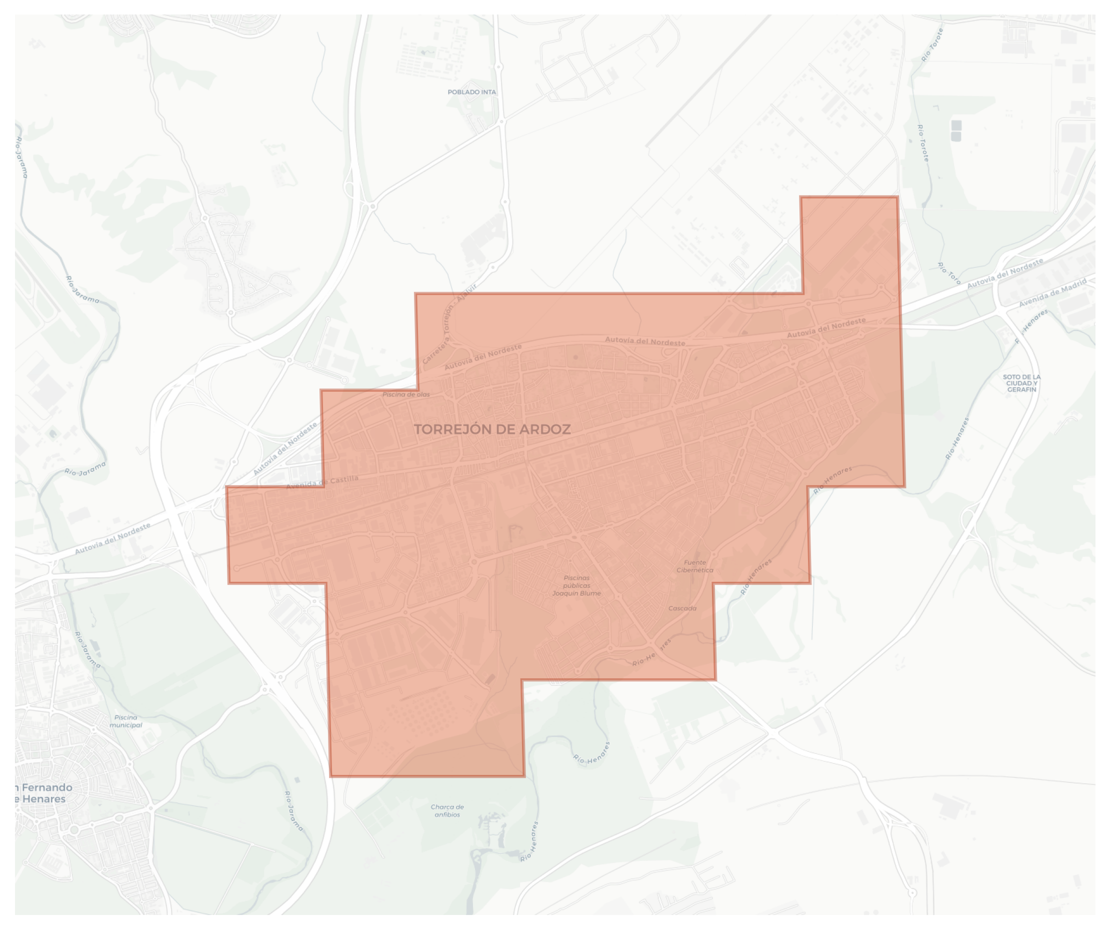 Torrejón de Ardoz geographic map