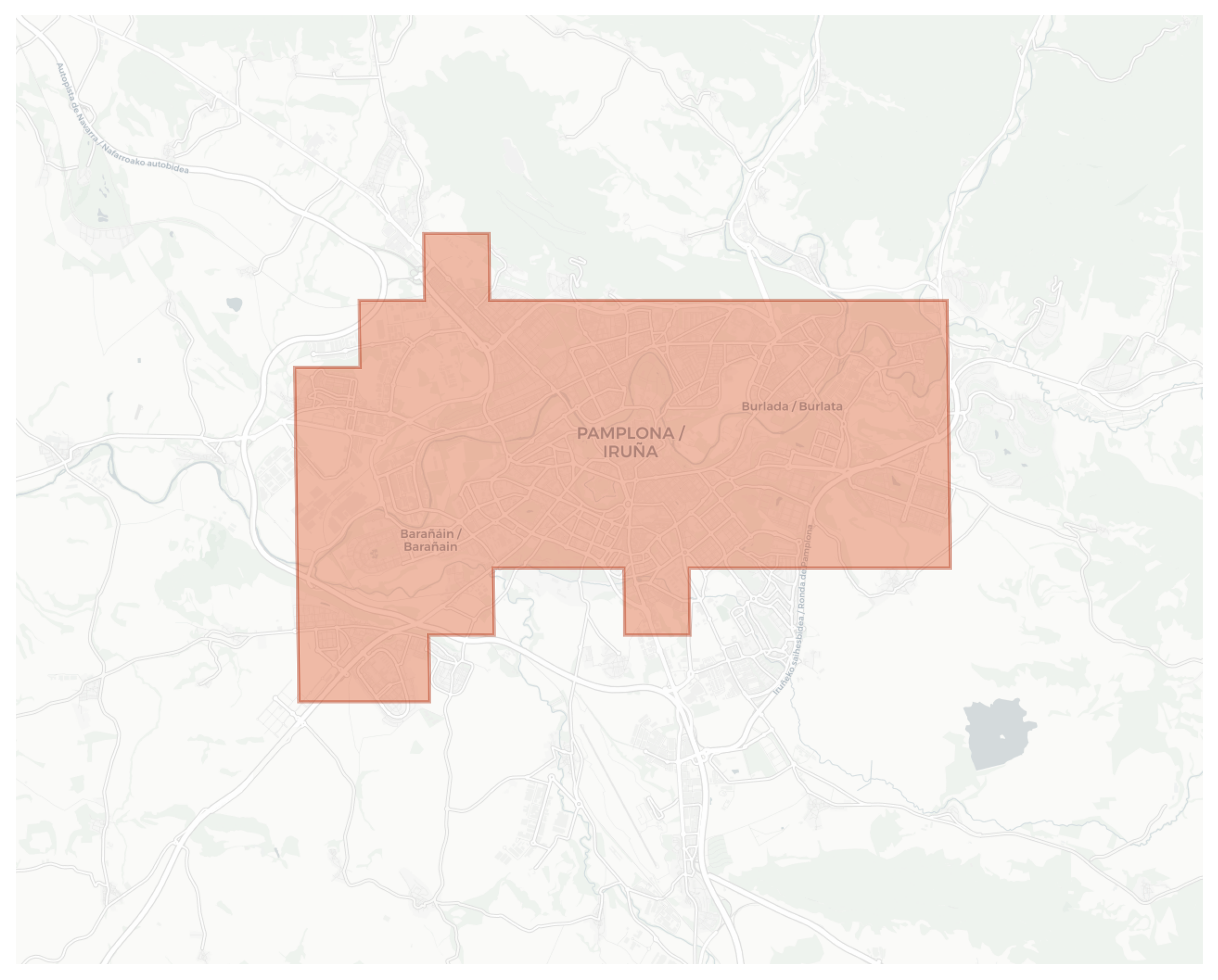 Pamplona geographic map