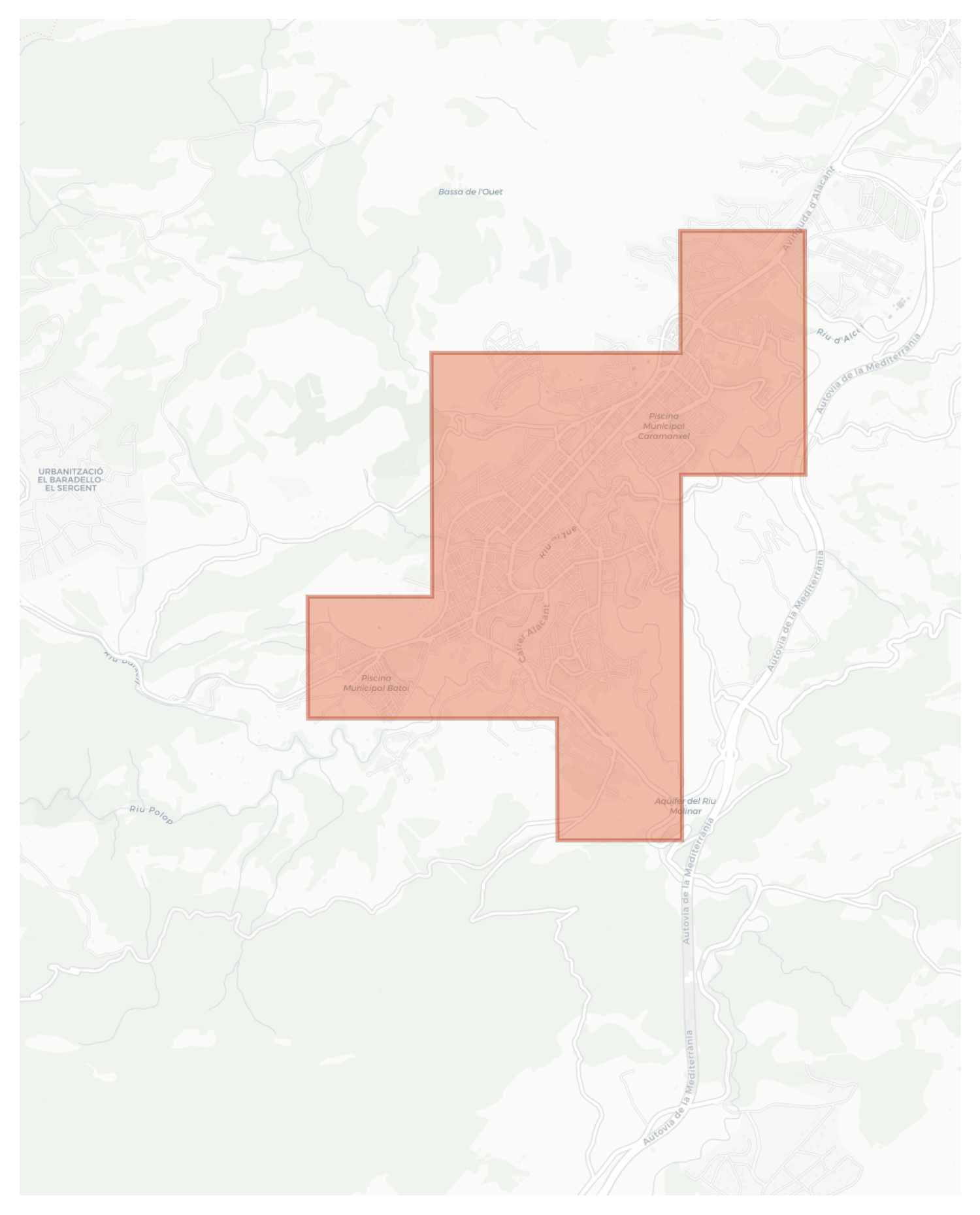Alcoi / Alcoy geographic map
