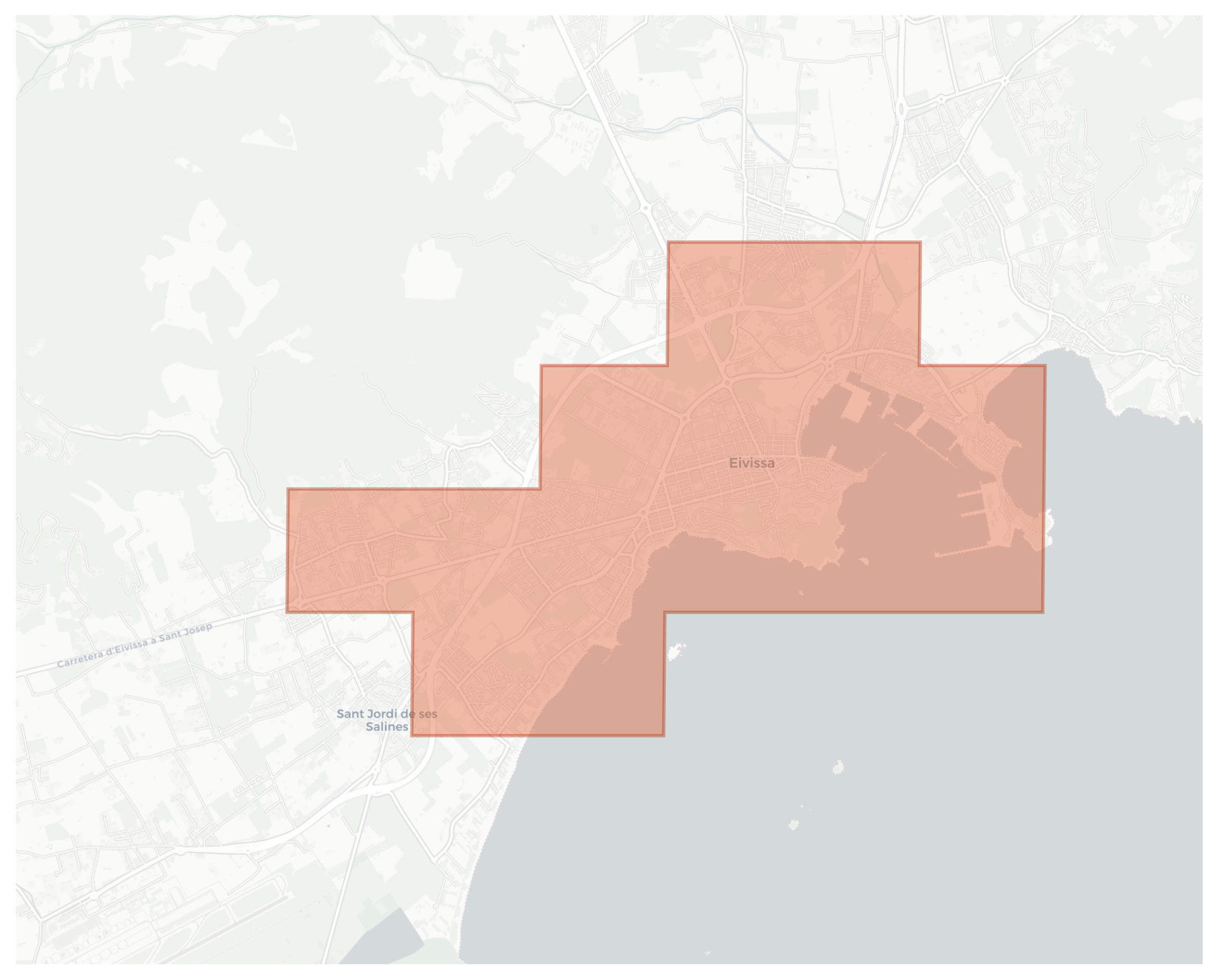 Ibiza geographic map