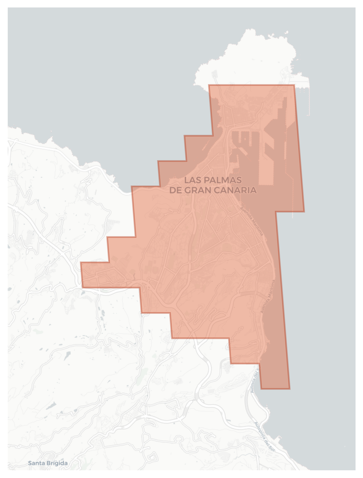 Las Palmas de Gran Canaria geographic map
