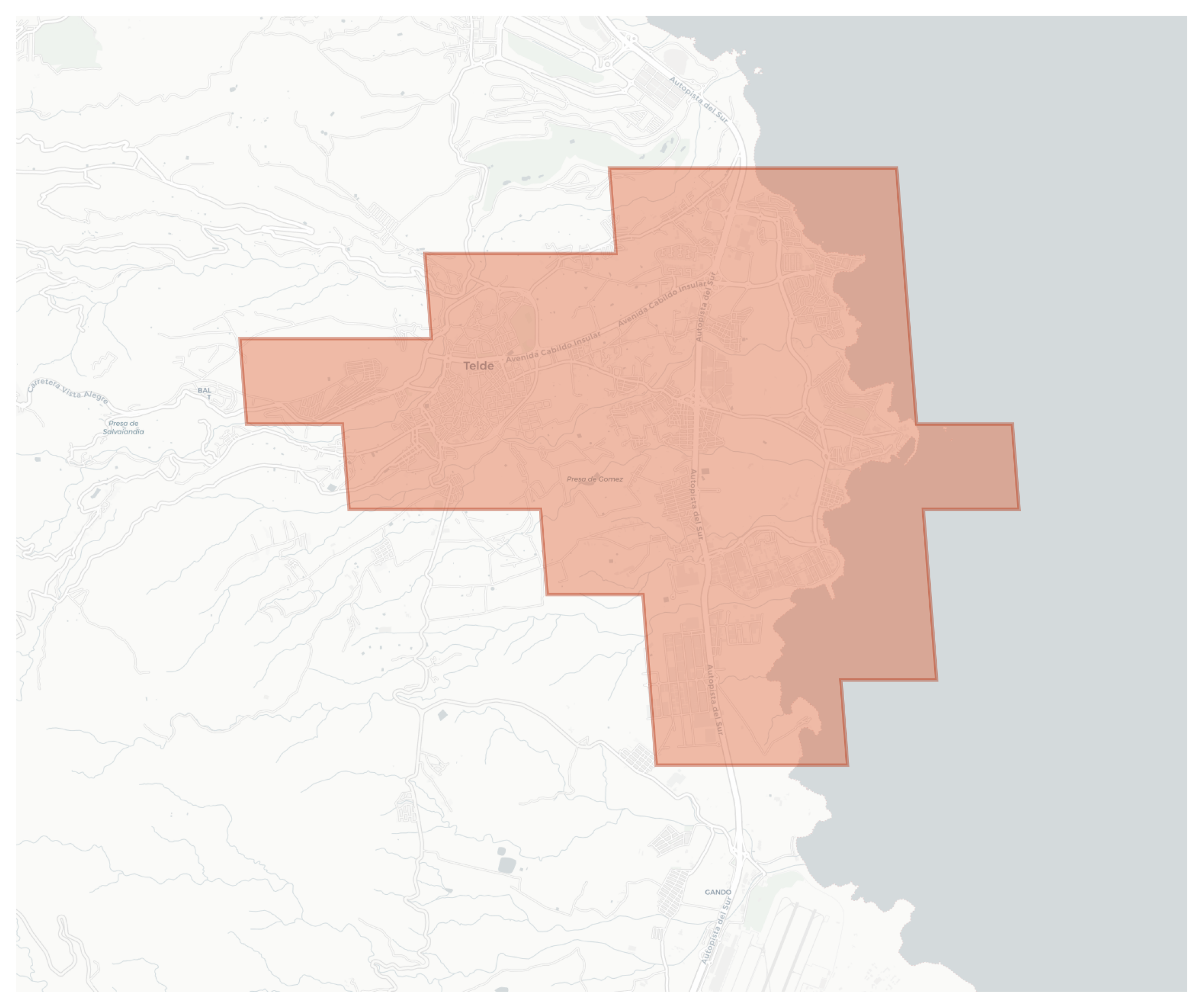 Telde geographic map