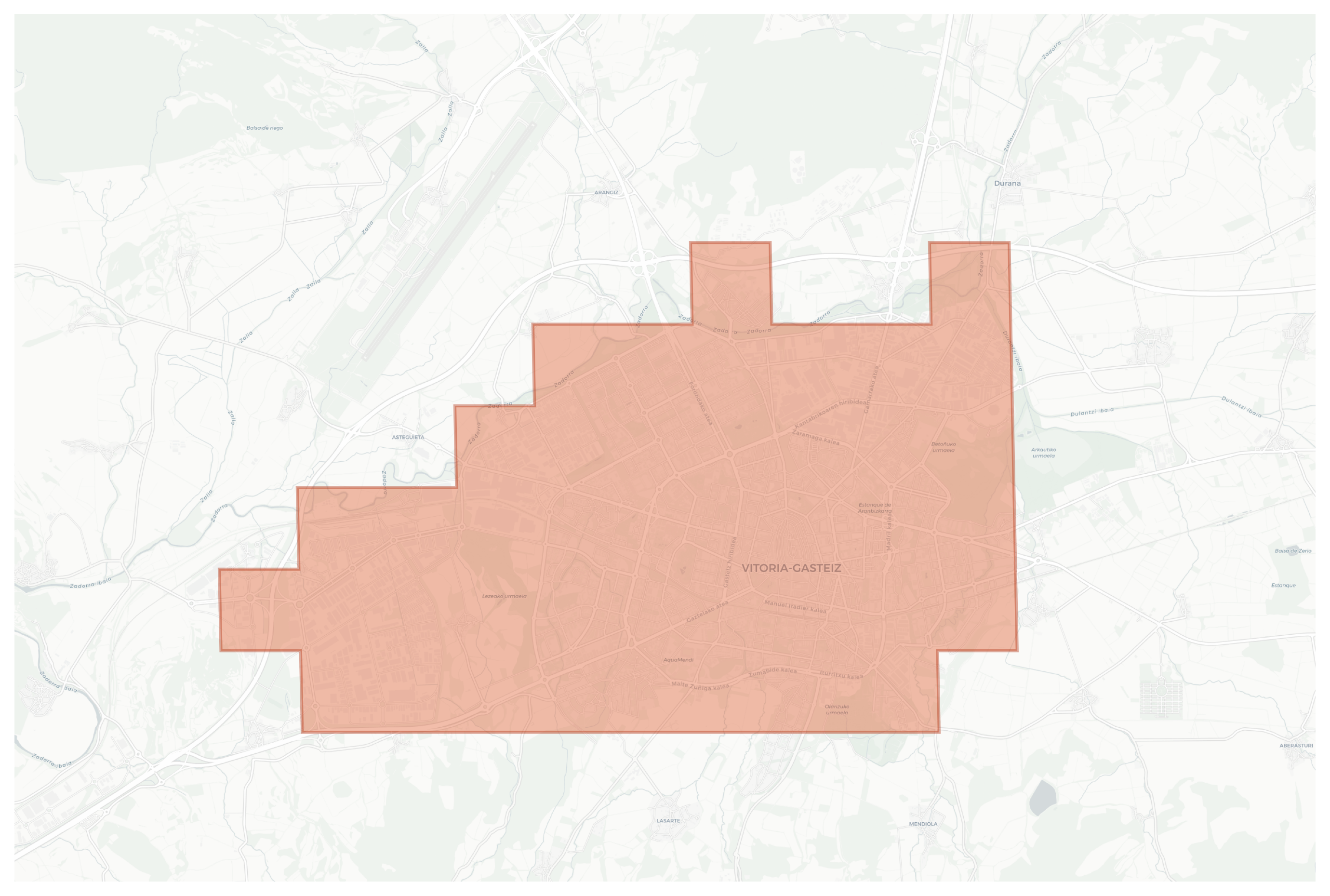 Vitoria-Gasteiz geographic map