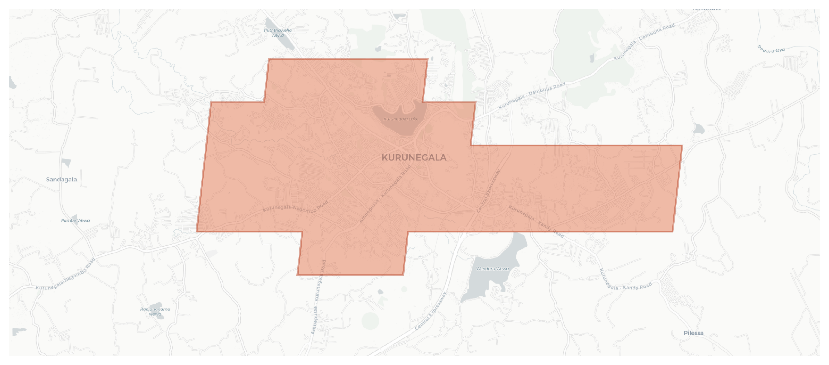 Kurunegala geographic map