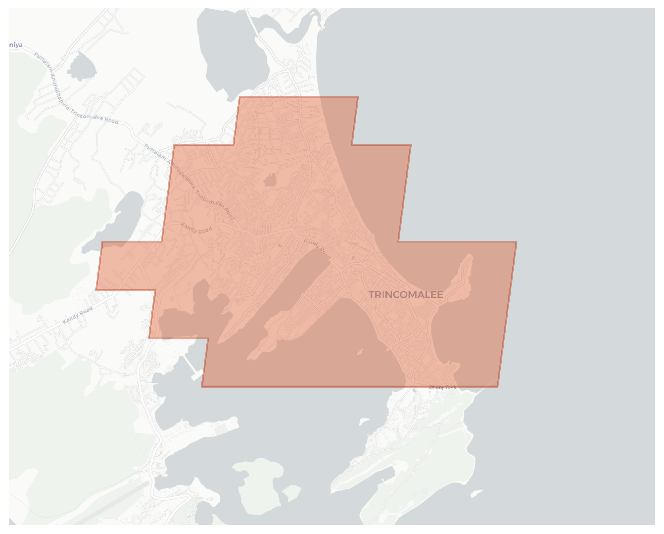 Trincomalee geographic map