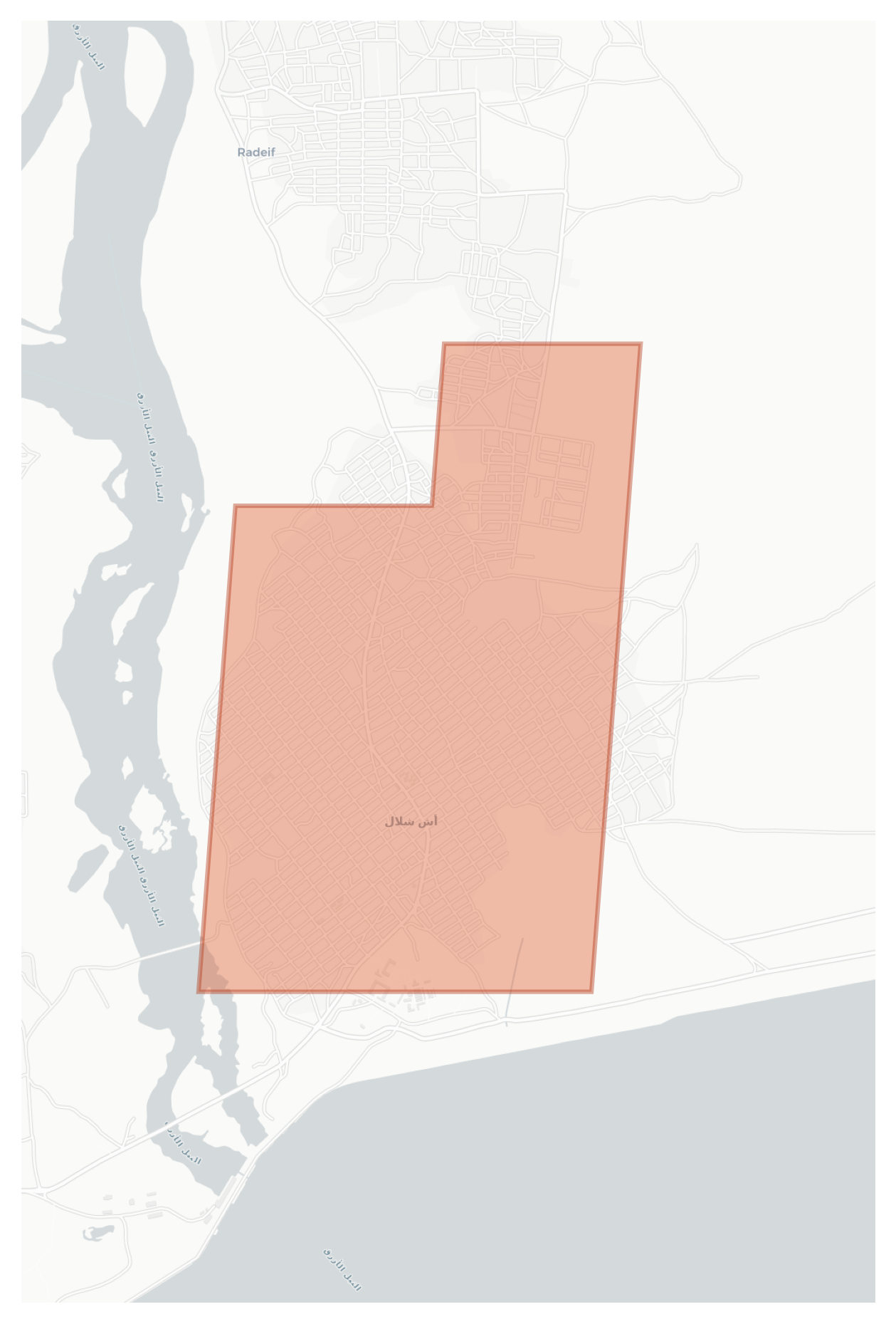 Ash Shallal geographic map