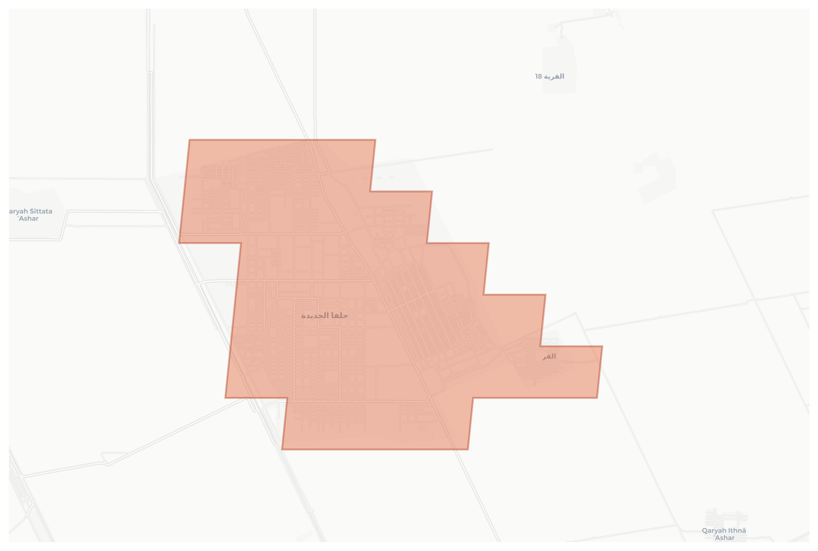New Halfa geographic map