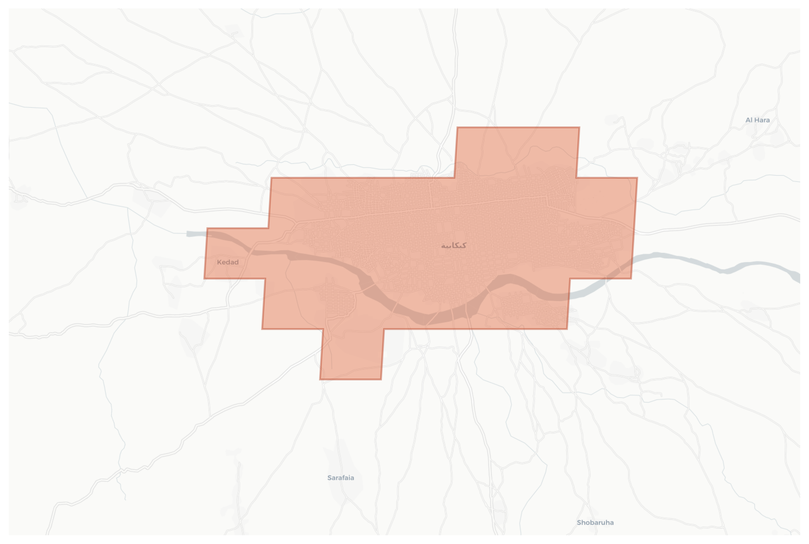 Kebkabiya geographic map