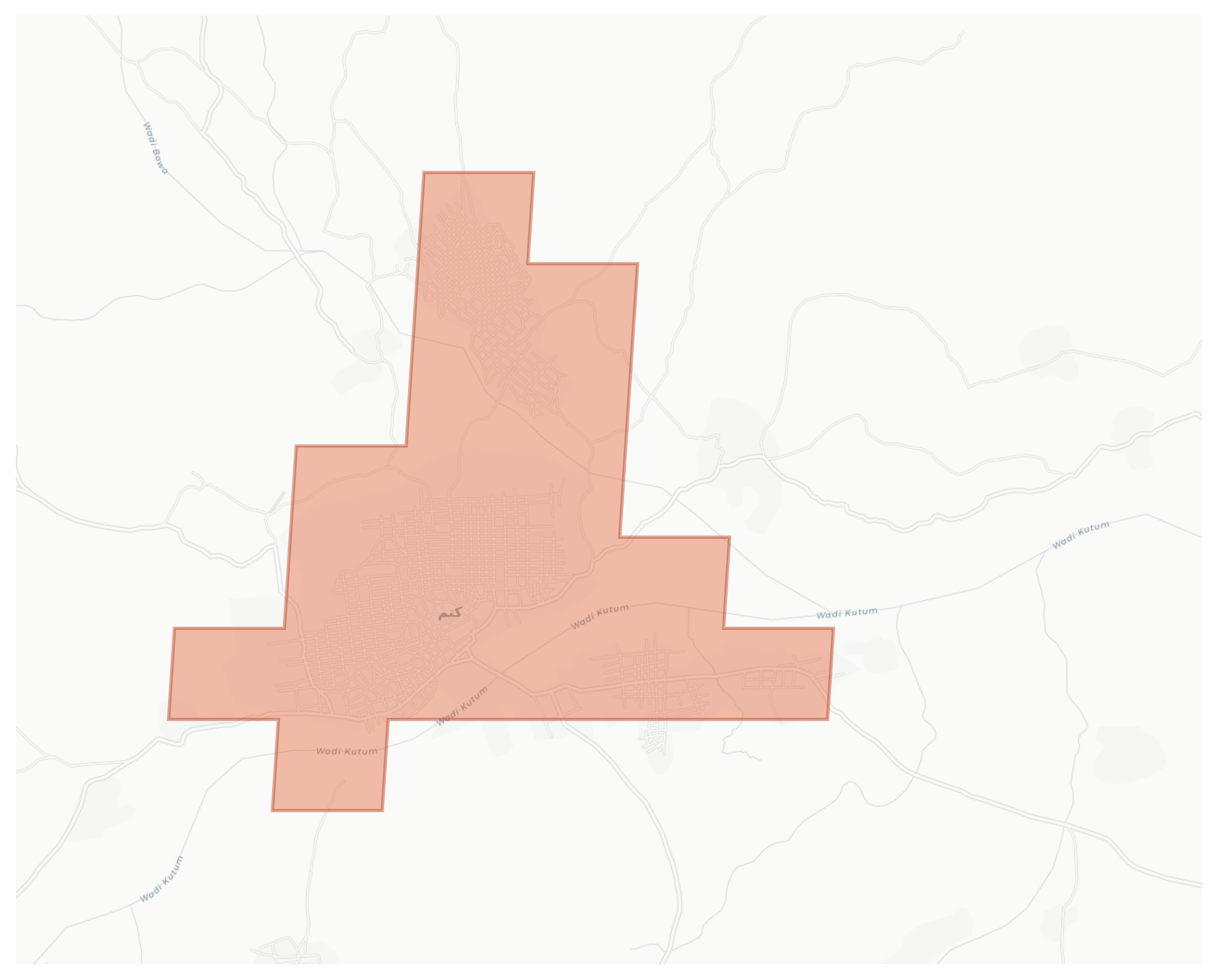 Kutum geographic map