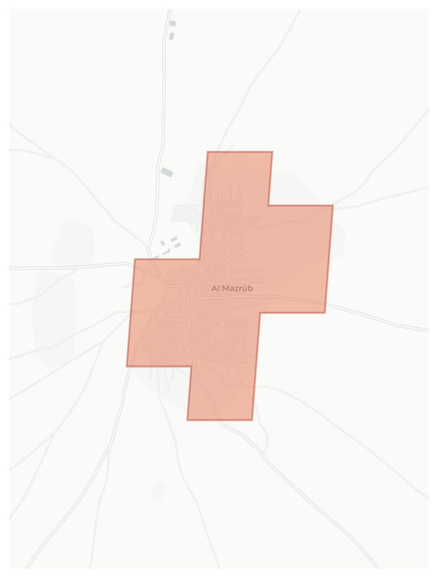Al Mazrub geographic map