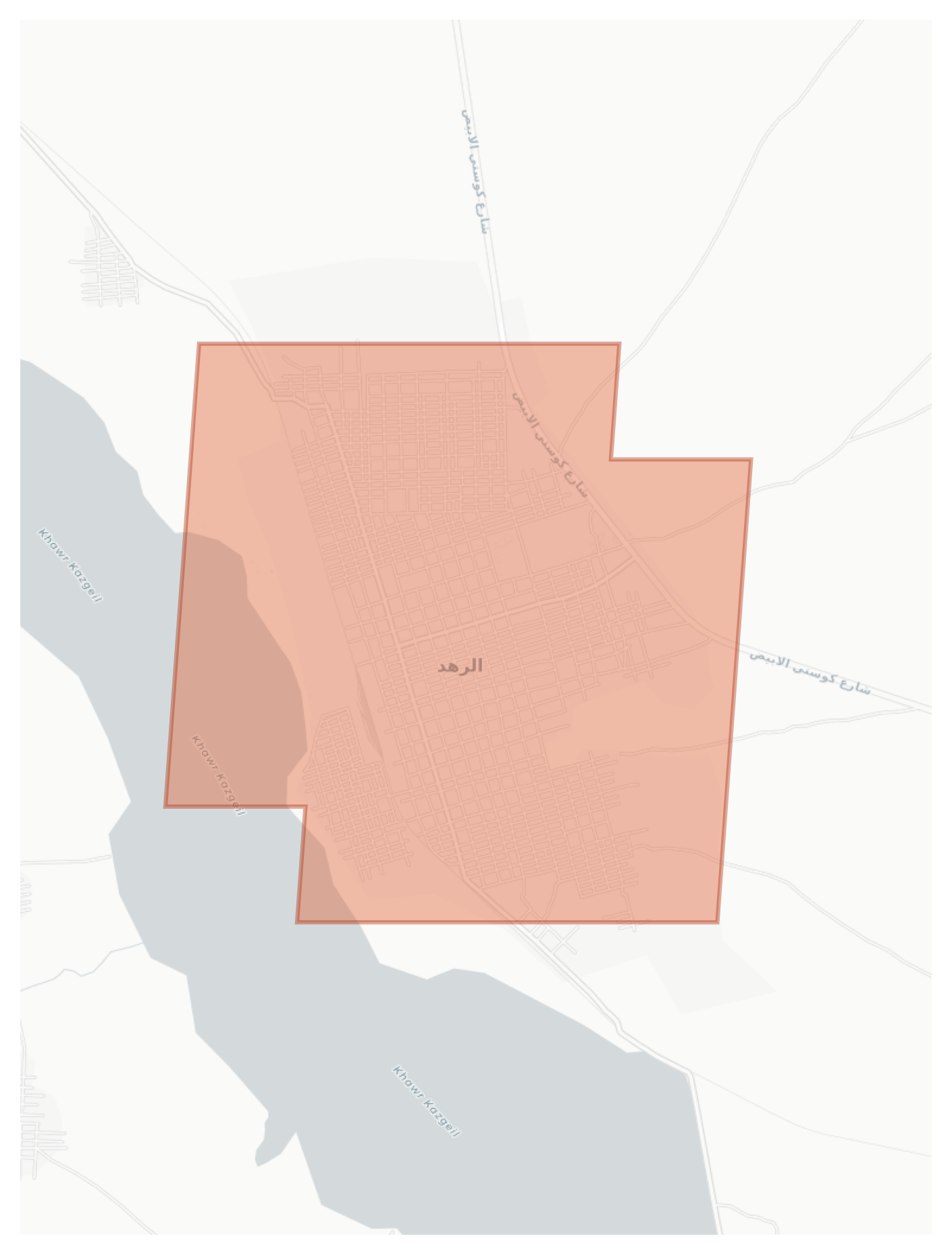 Al Rahad geographic map