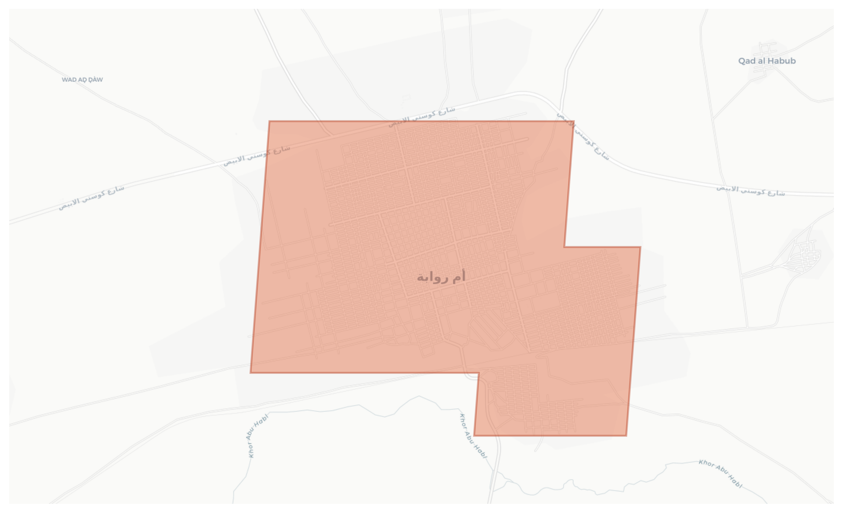 Umm Ruwaba geographic map