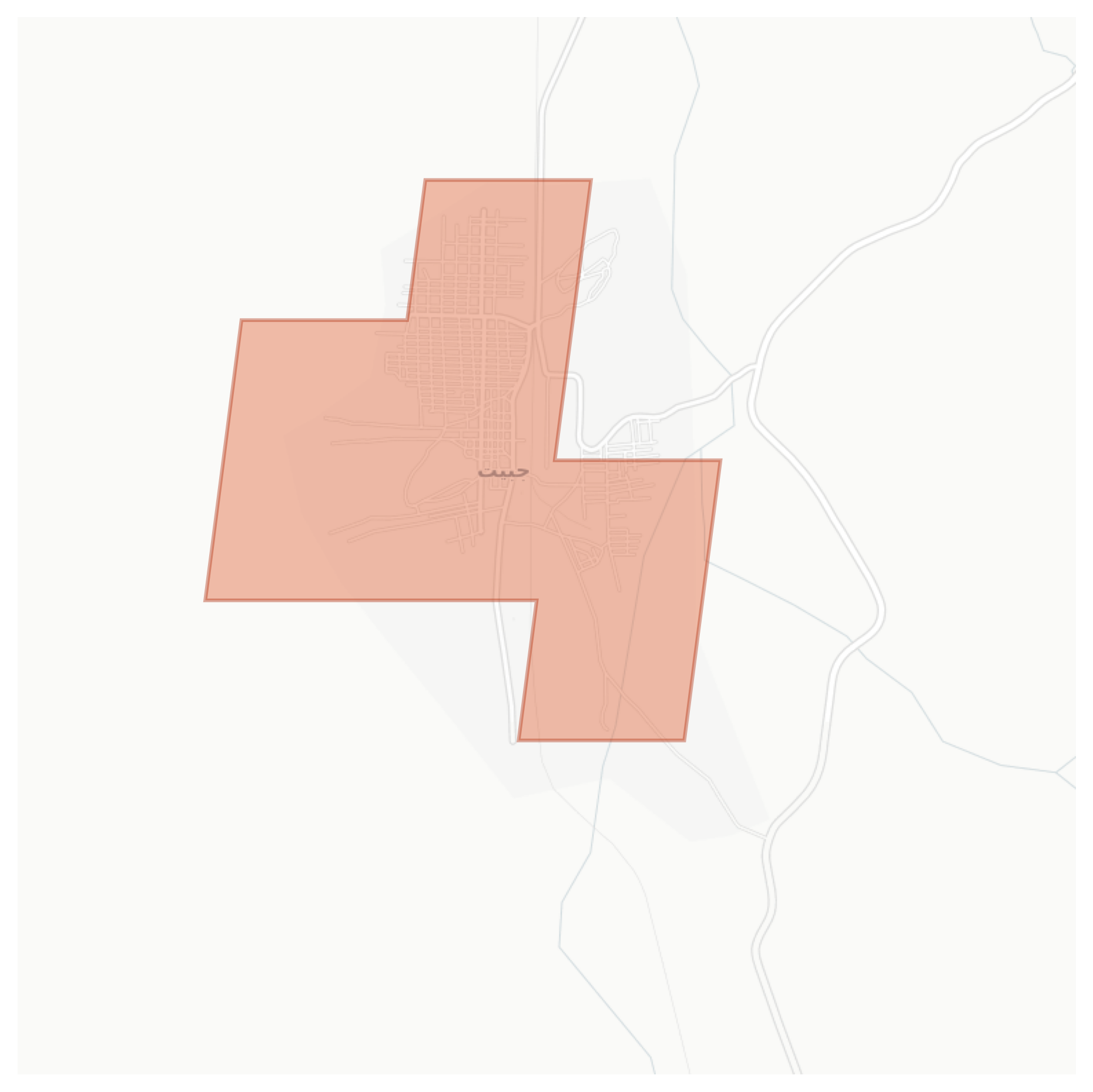 Jubayt geographic map