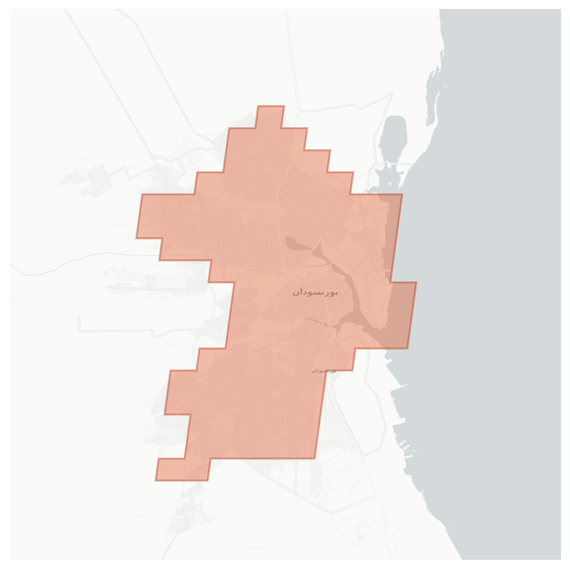 Port Sudan geographic map