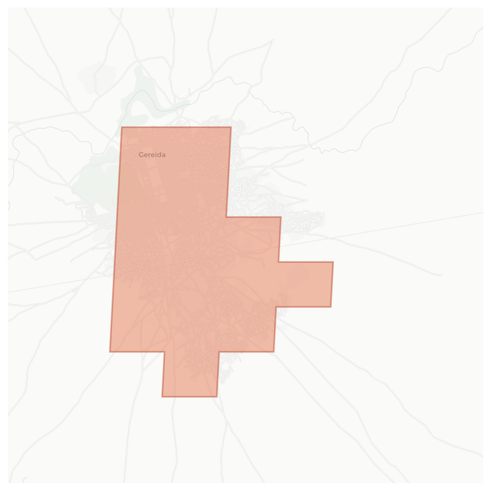 Gereida geographic map