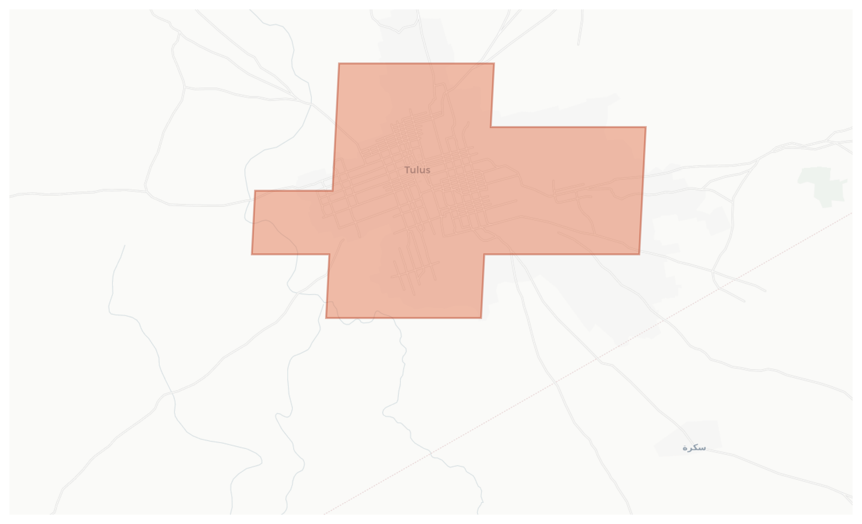Tulus geographic map