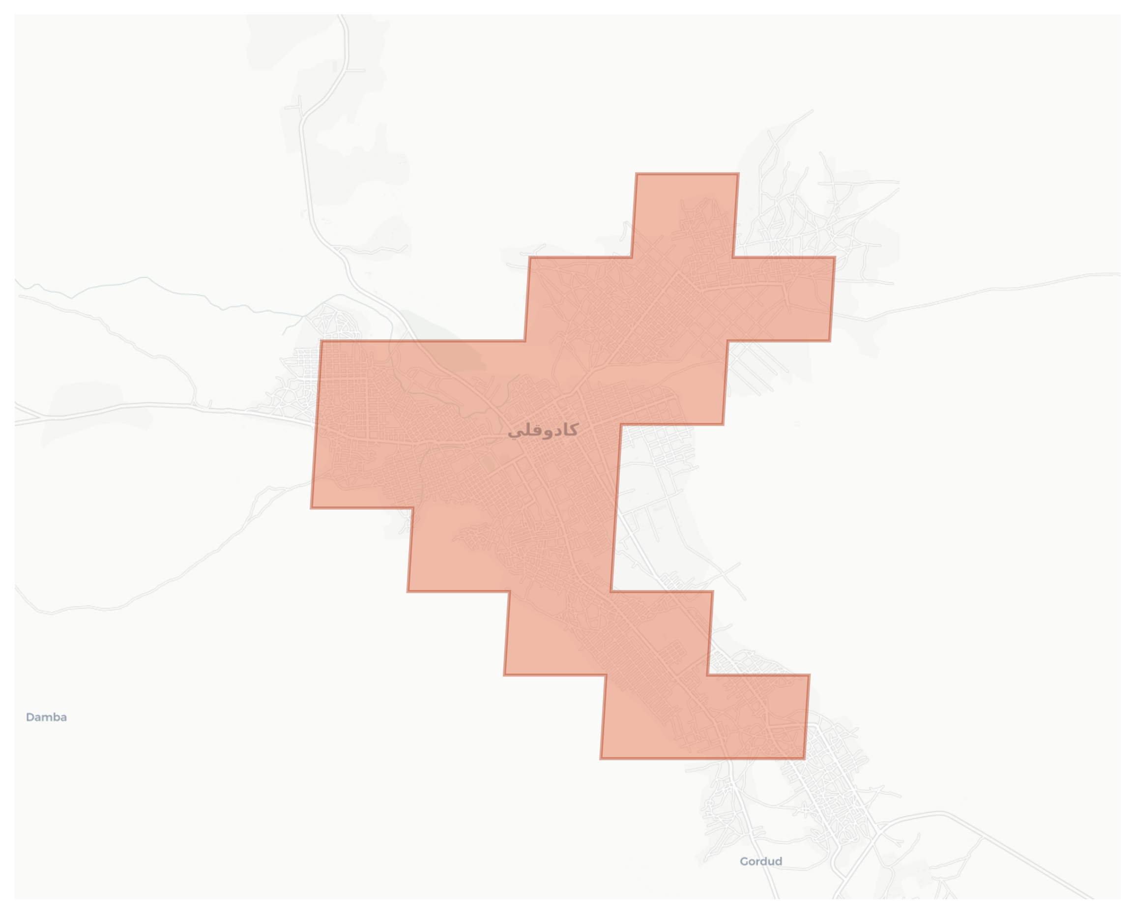 Kaduqli geographic map
