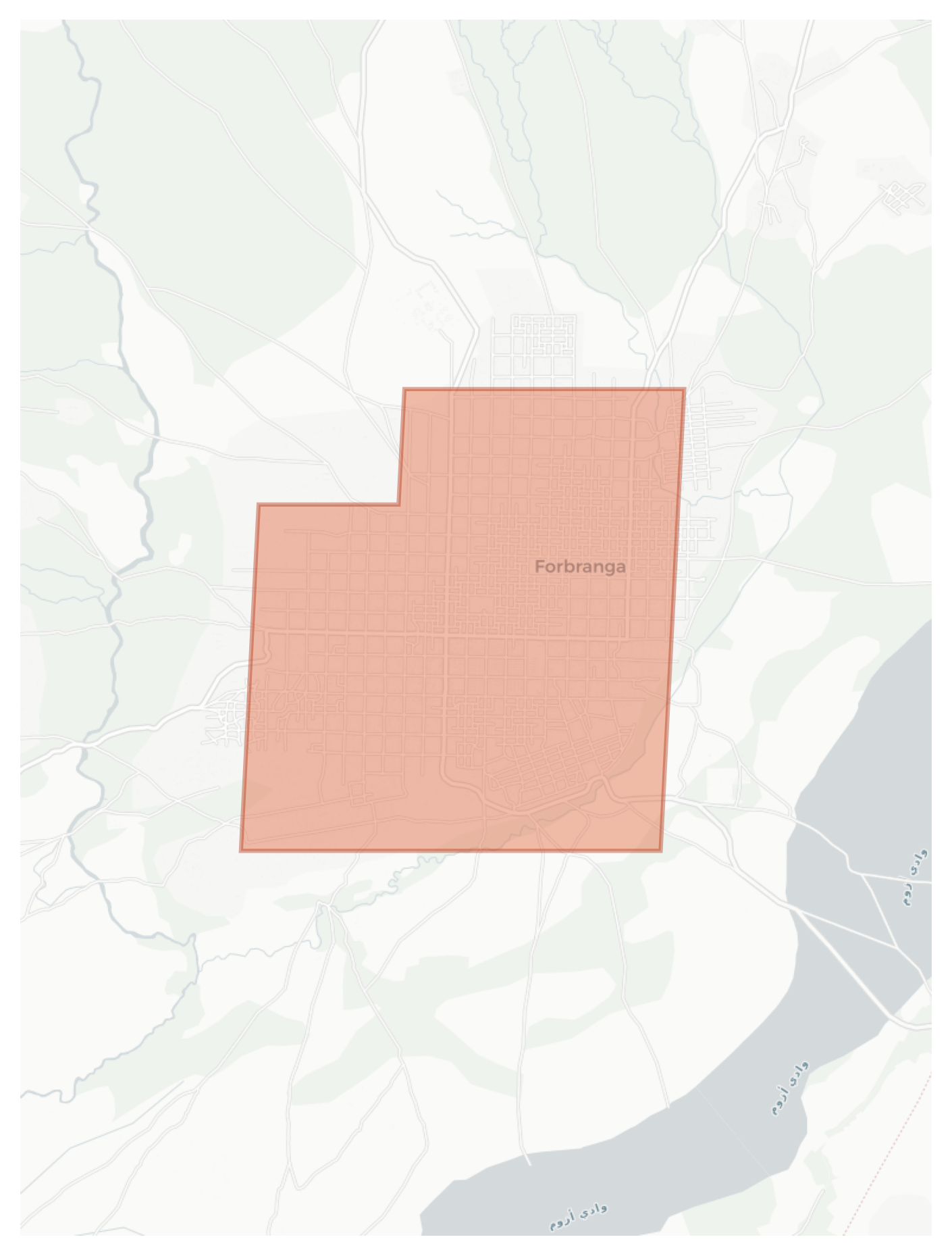 Khorbranga geographic map