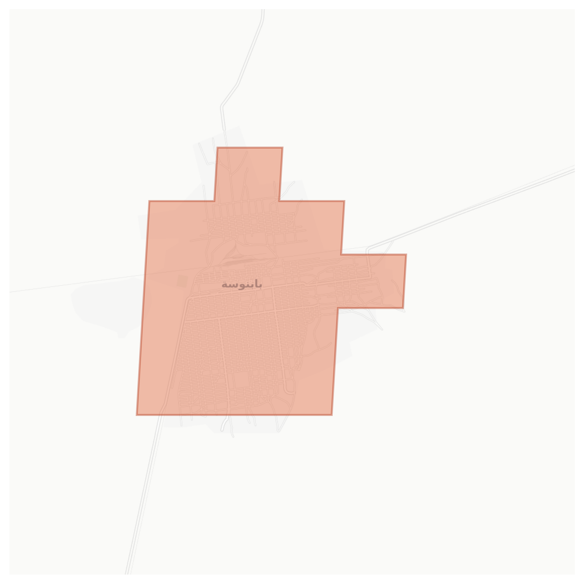 Babanusah geographic map