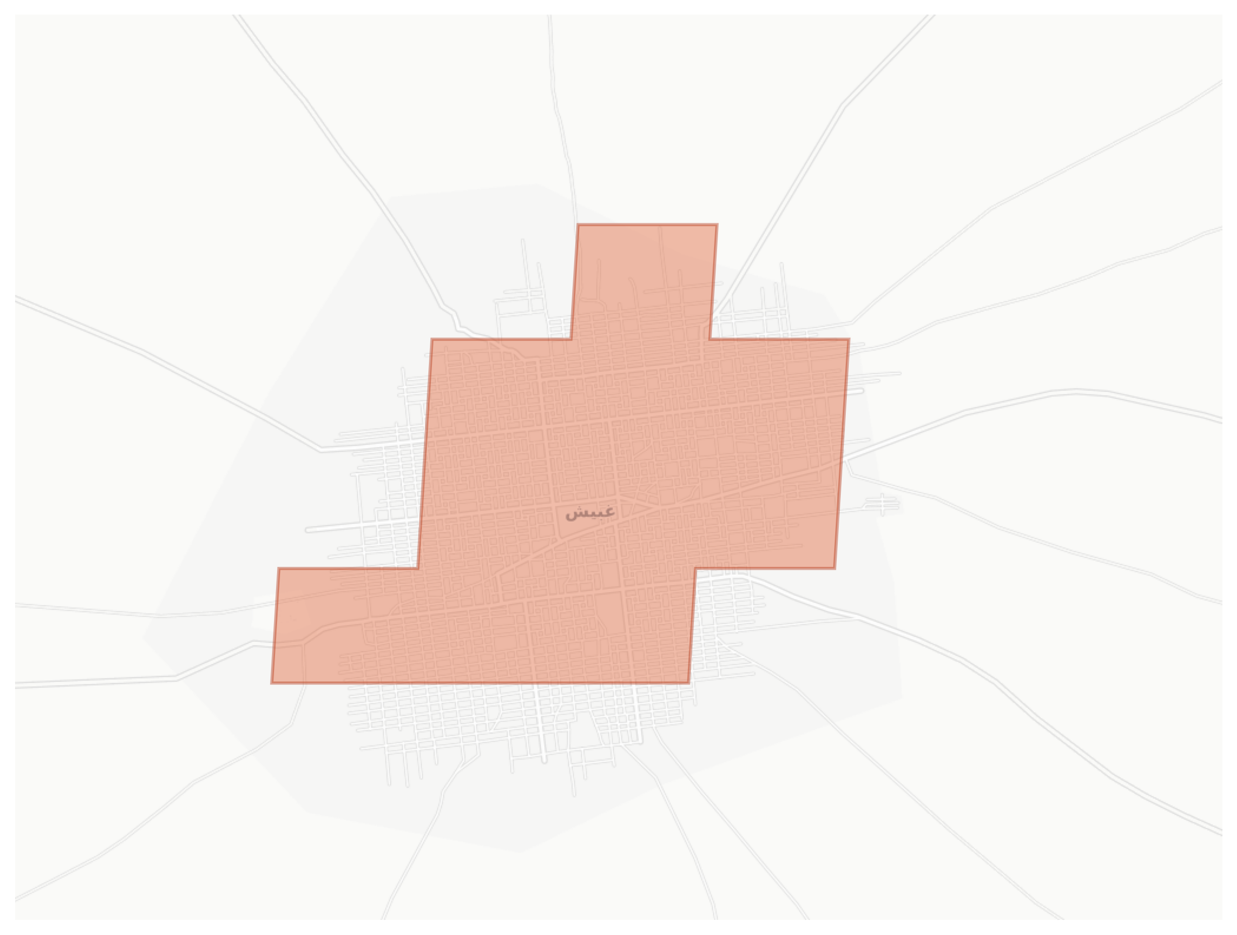 Ghubaysh geographic map
