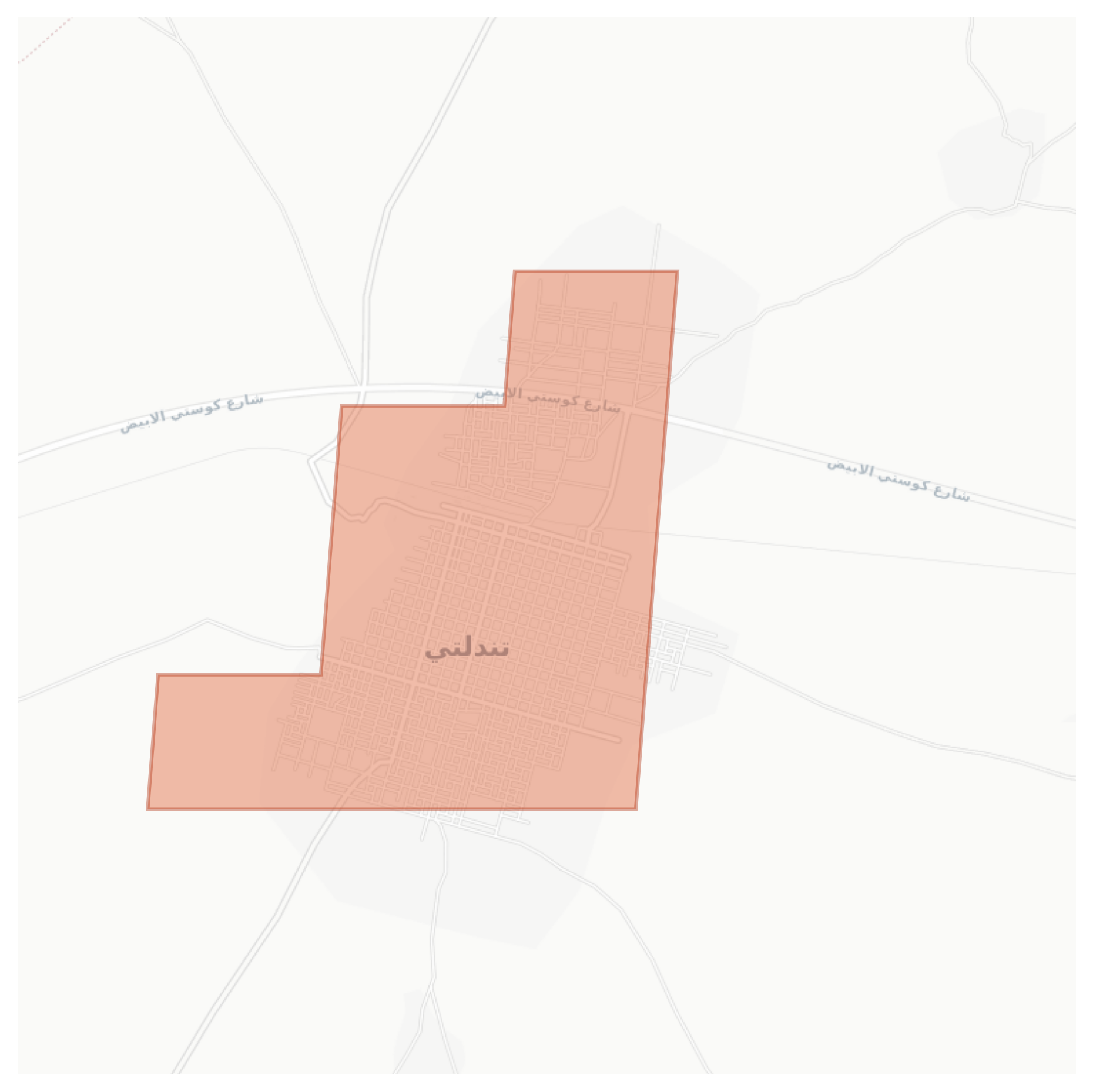 Tandalti geographic map
