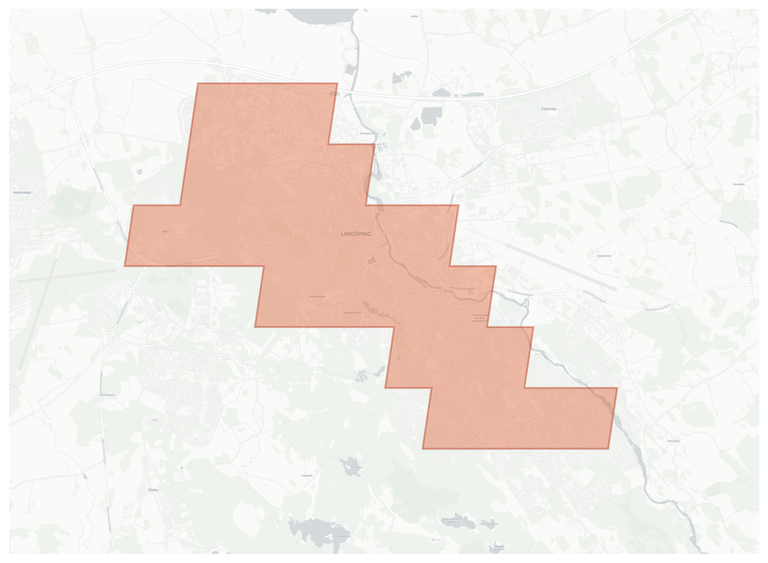 Linköping geographic map