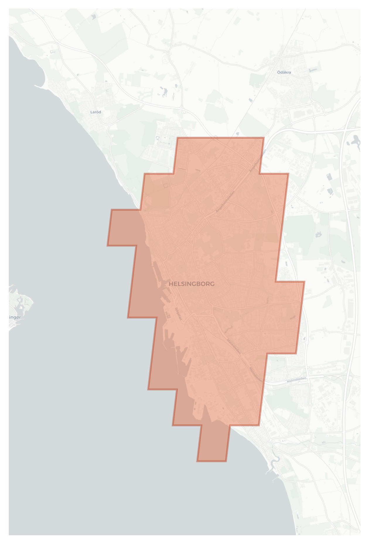 Helsingborg geographic map