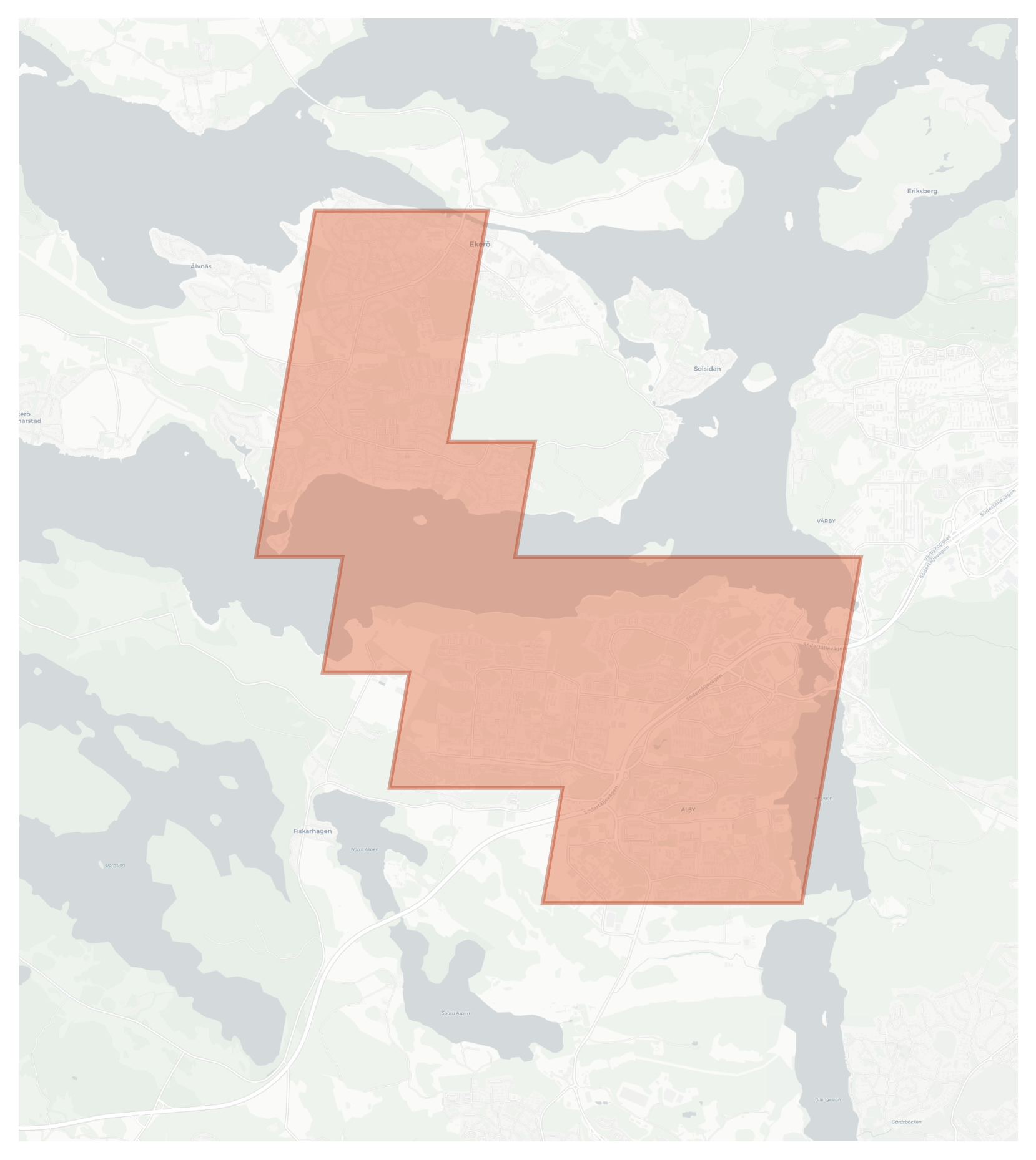 Ekerö geographic map