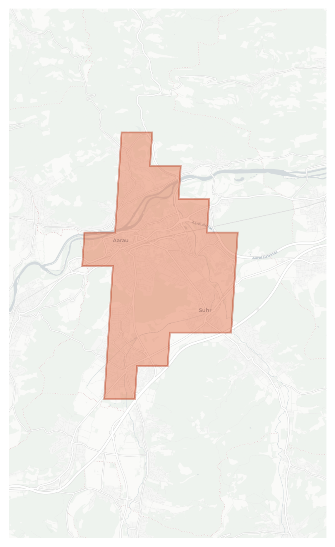 Aarau geographic map