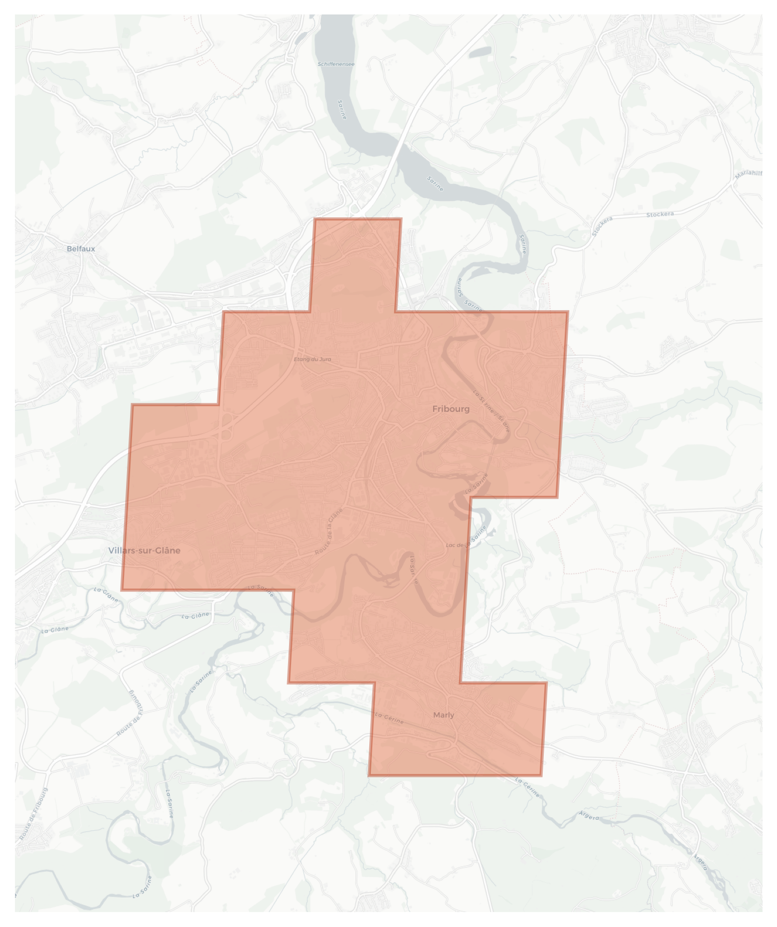 Freiburg im Üechtland geographic map