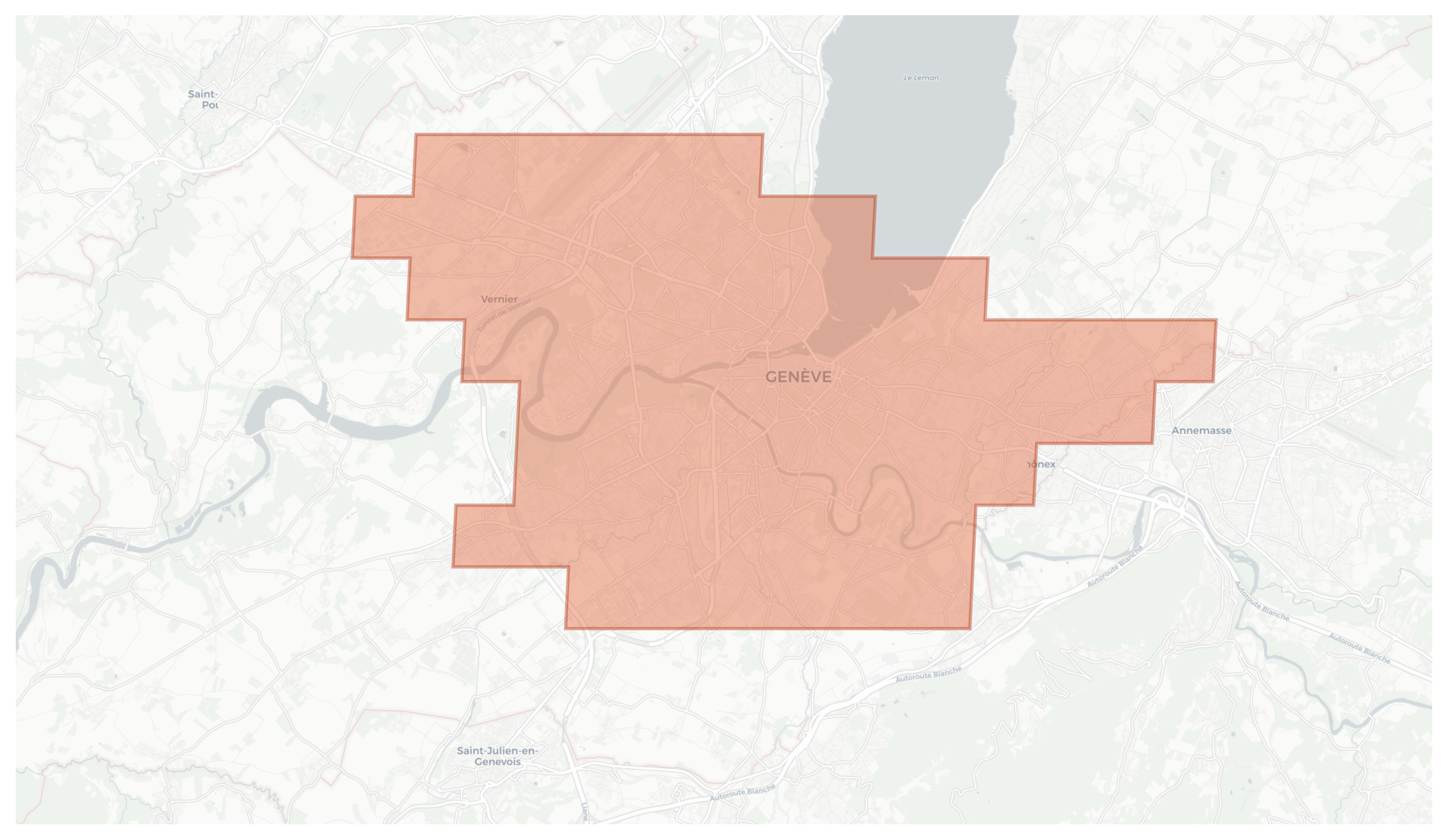 Geneva geographic map