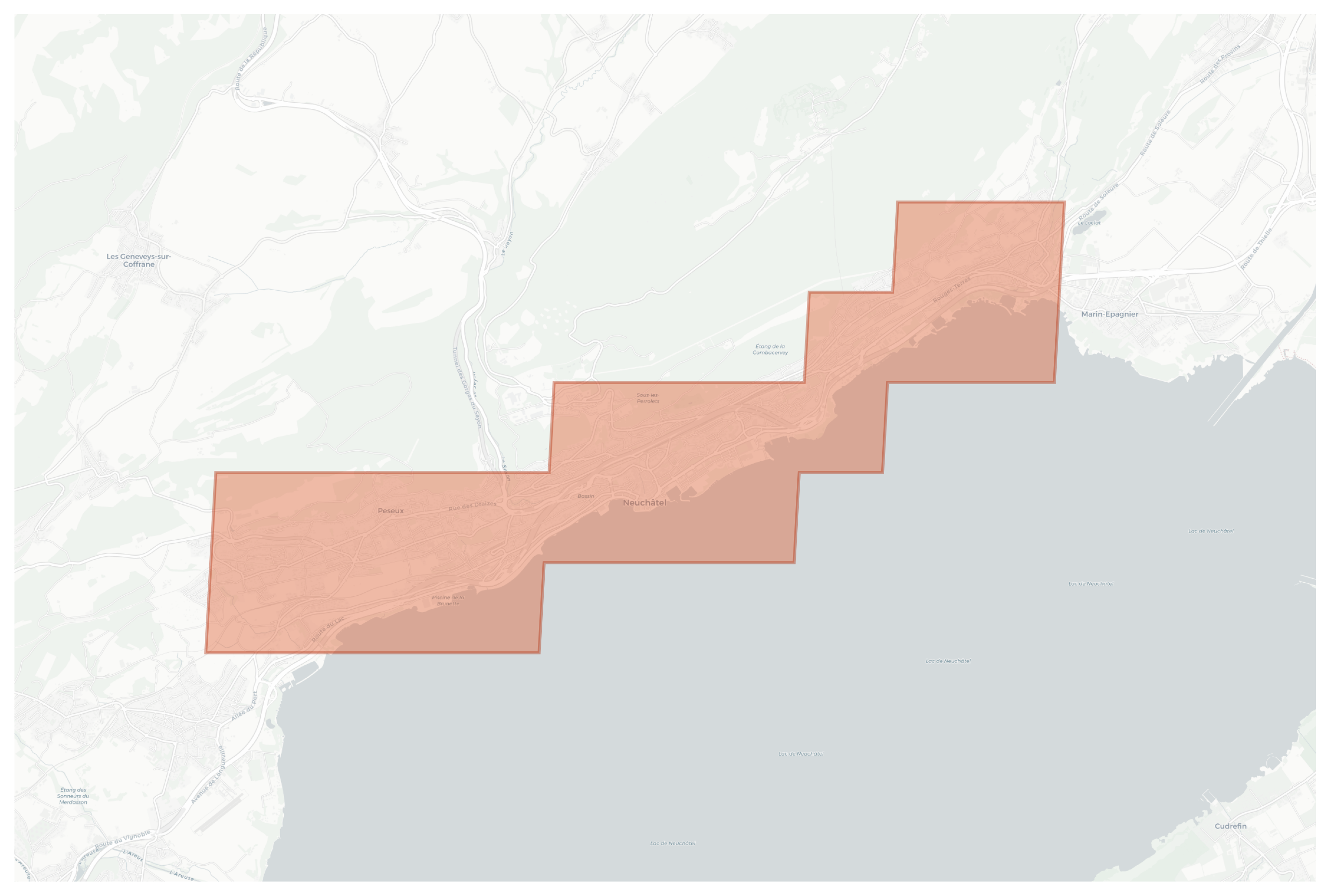 Neuchâtel geographic map