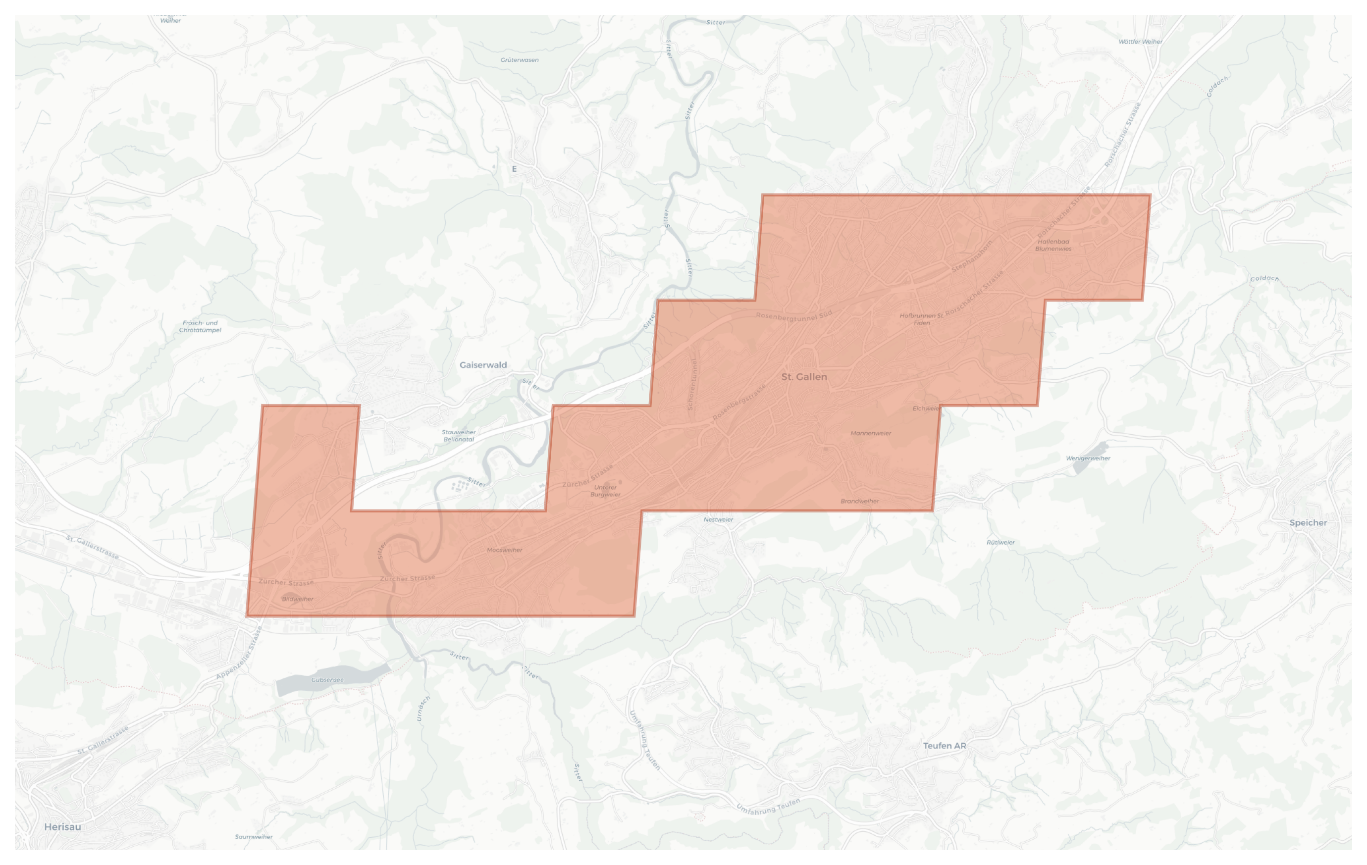 St. Gallen geographic map