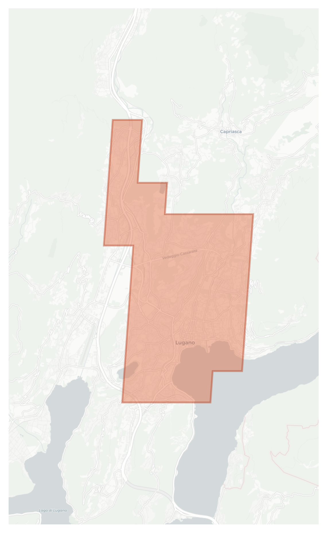 Lugano geographic map