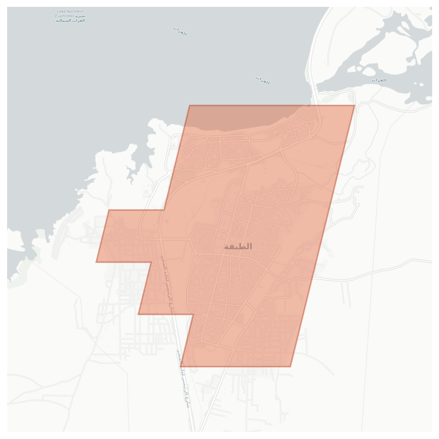 Al-Tabqah geographic map