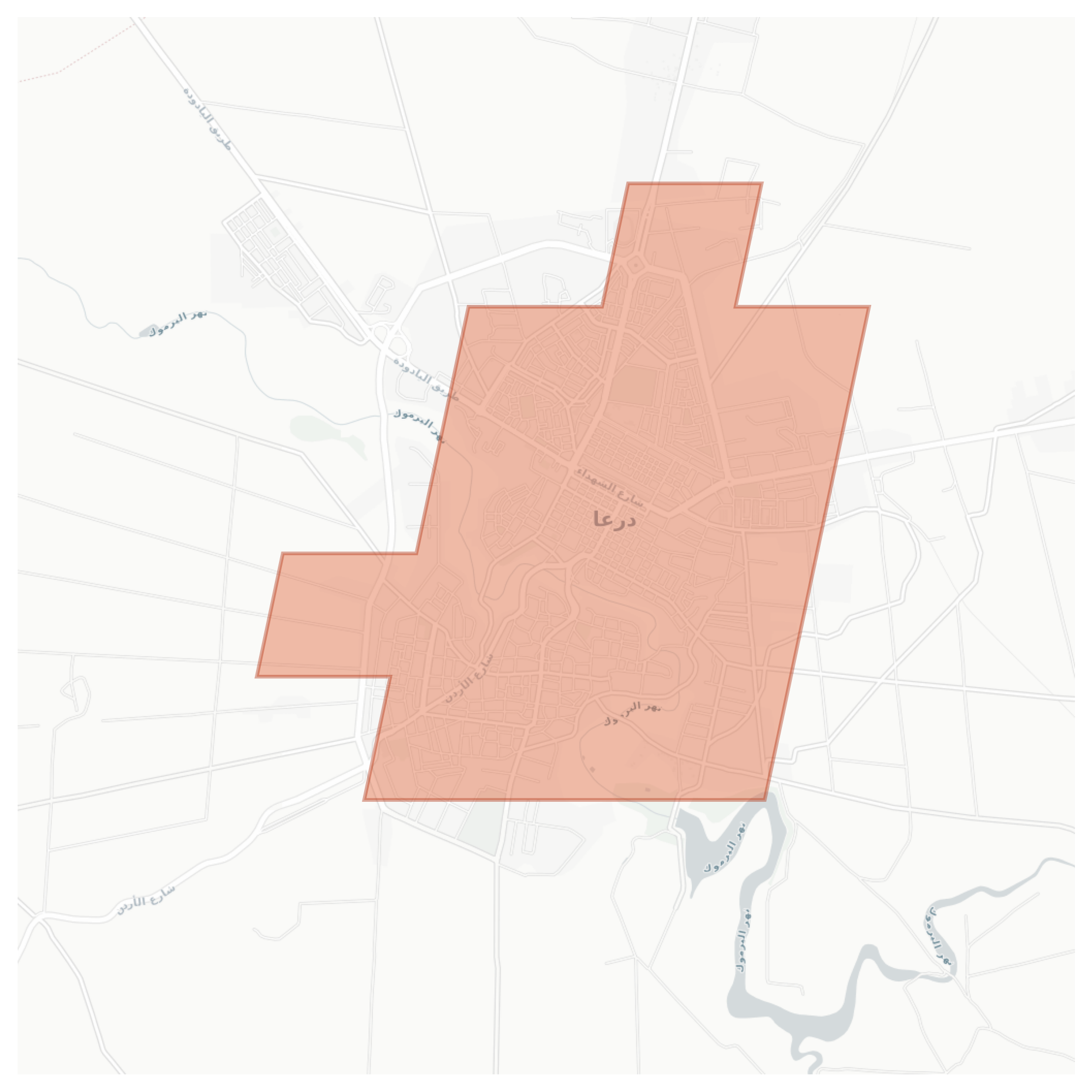 Daraa geographic map