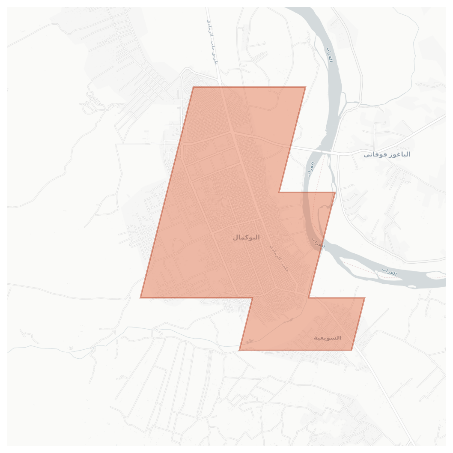 Abu Kamal geographic map