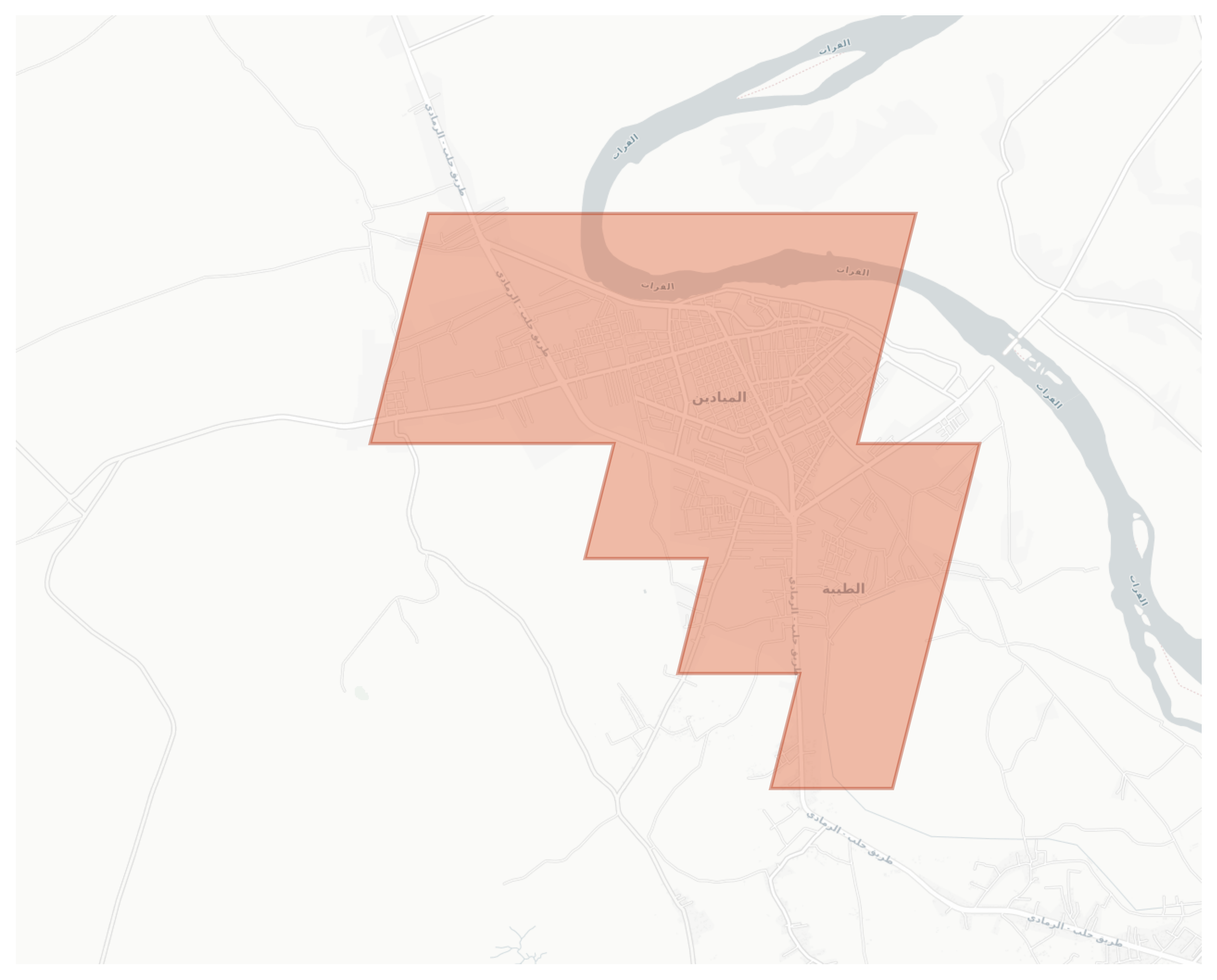 Al Mayadin geographic map