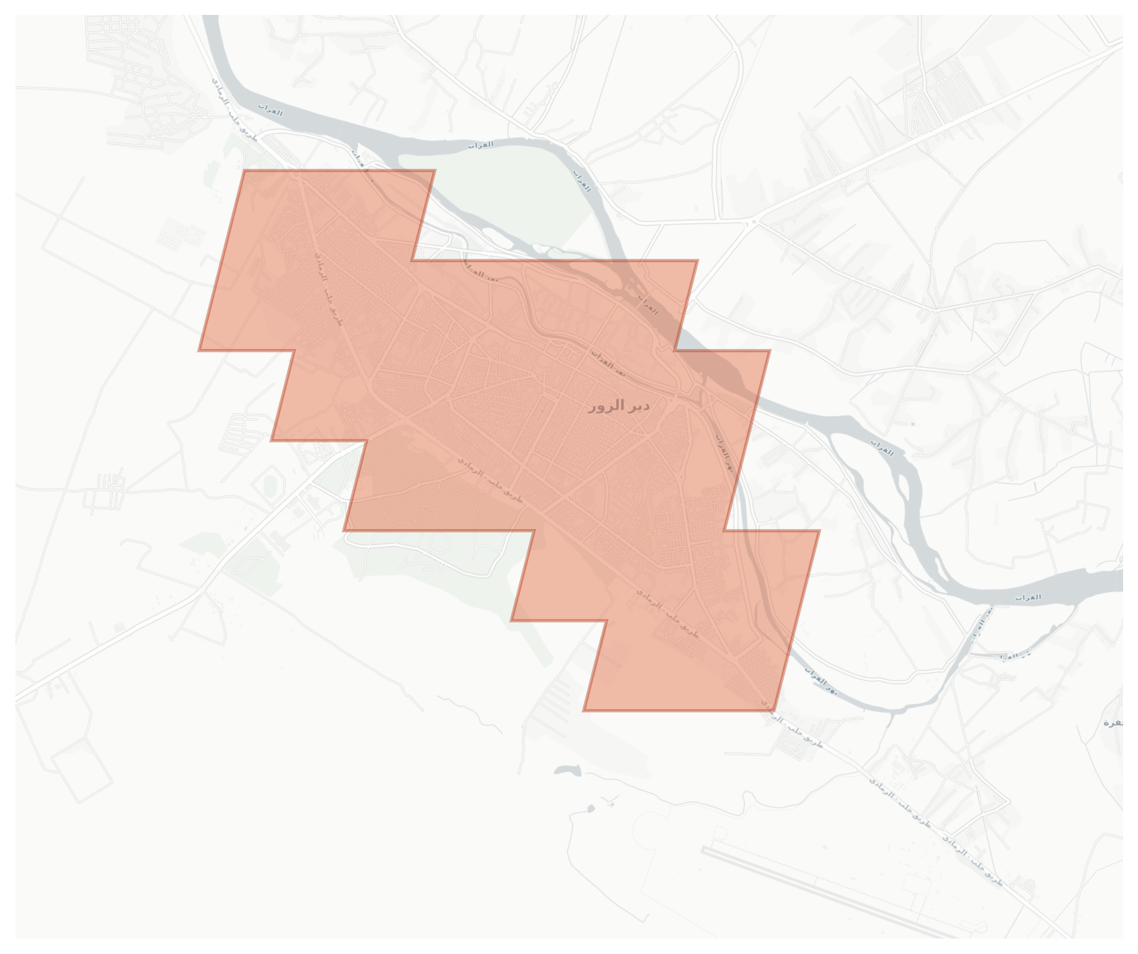 Deir Ez Zor geographic map