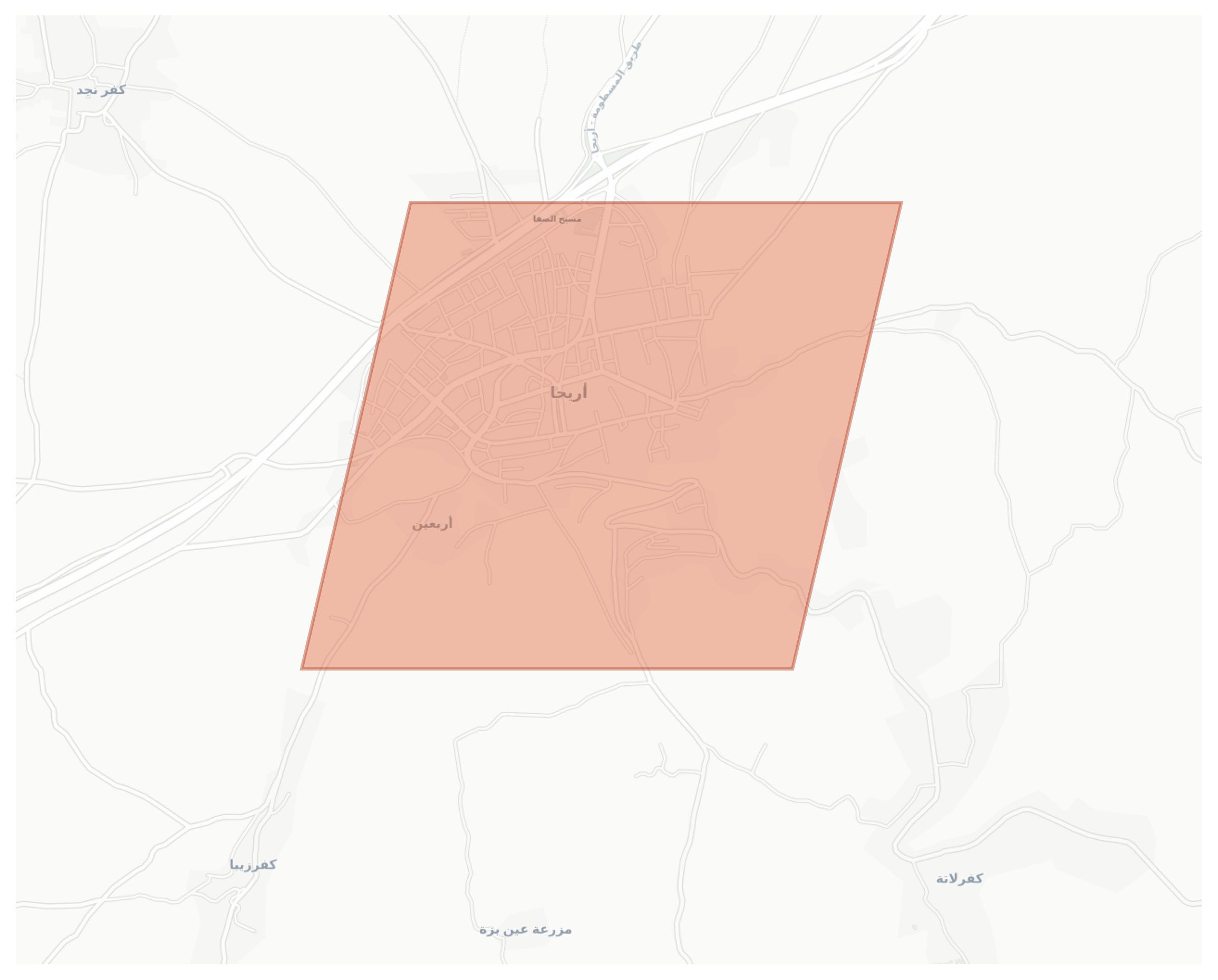 Arihah geographic map